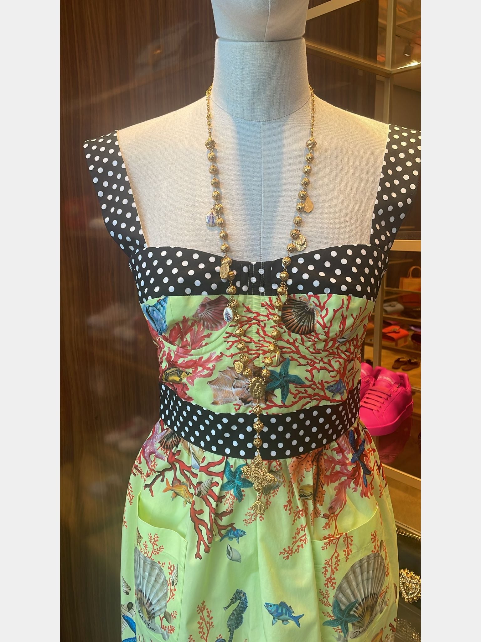 Dolce & Gabbana Damska sukienka Coral Verde