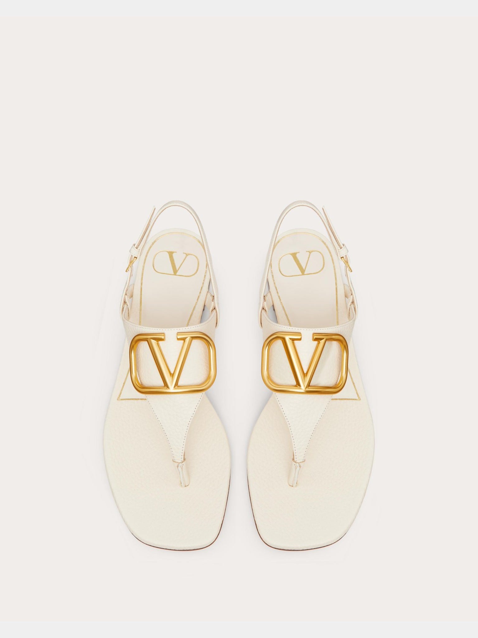 Valentino Damskie Sandały Ivory VLogo Signature ZW250EA7ZR2R16