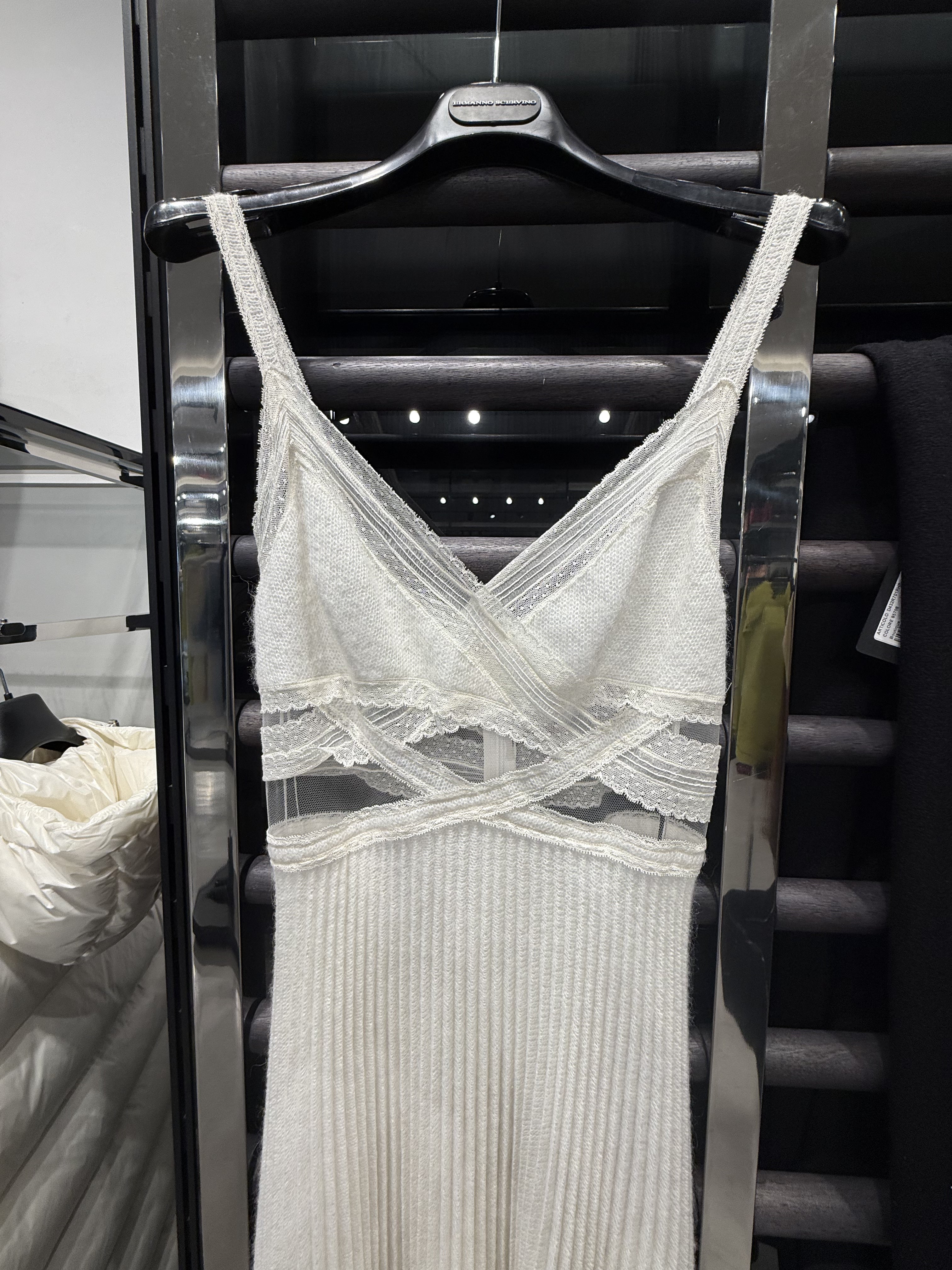 Ermanno Scervino Lace Pleated Dress