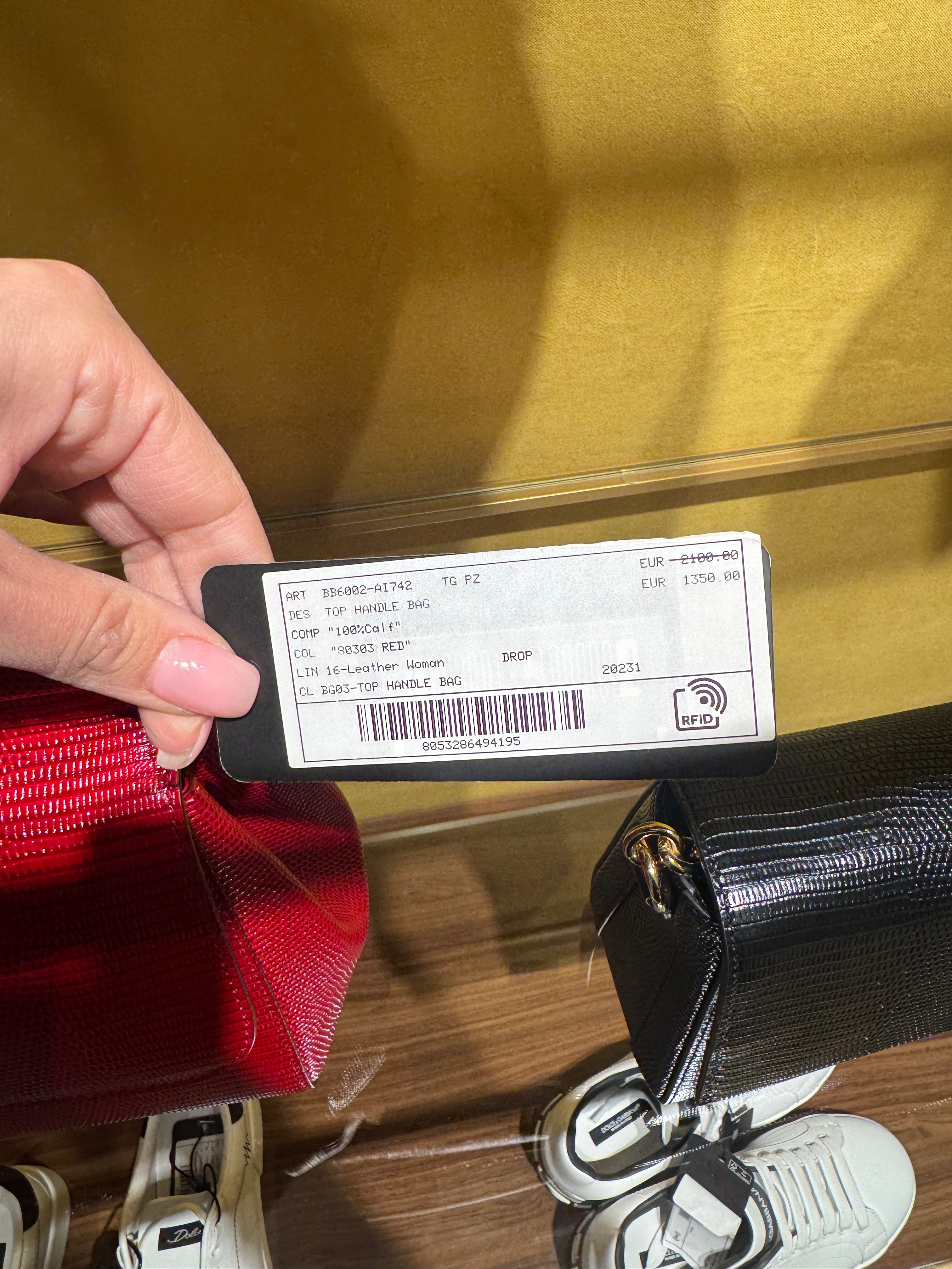 Rote Tragetasche von Dolce & Gabbana