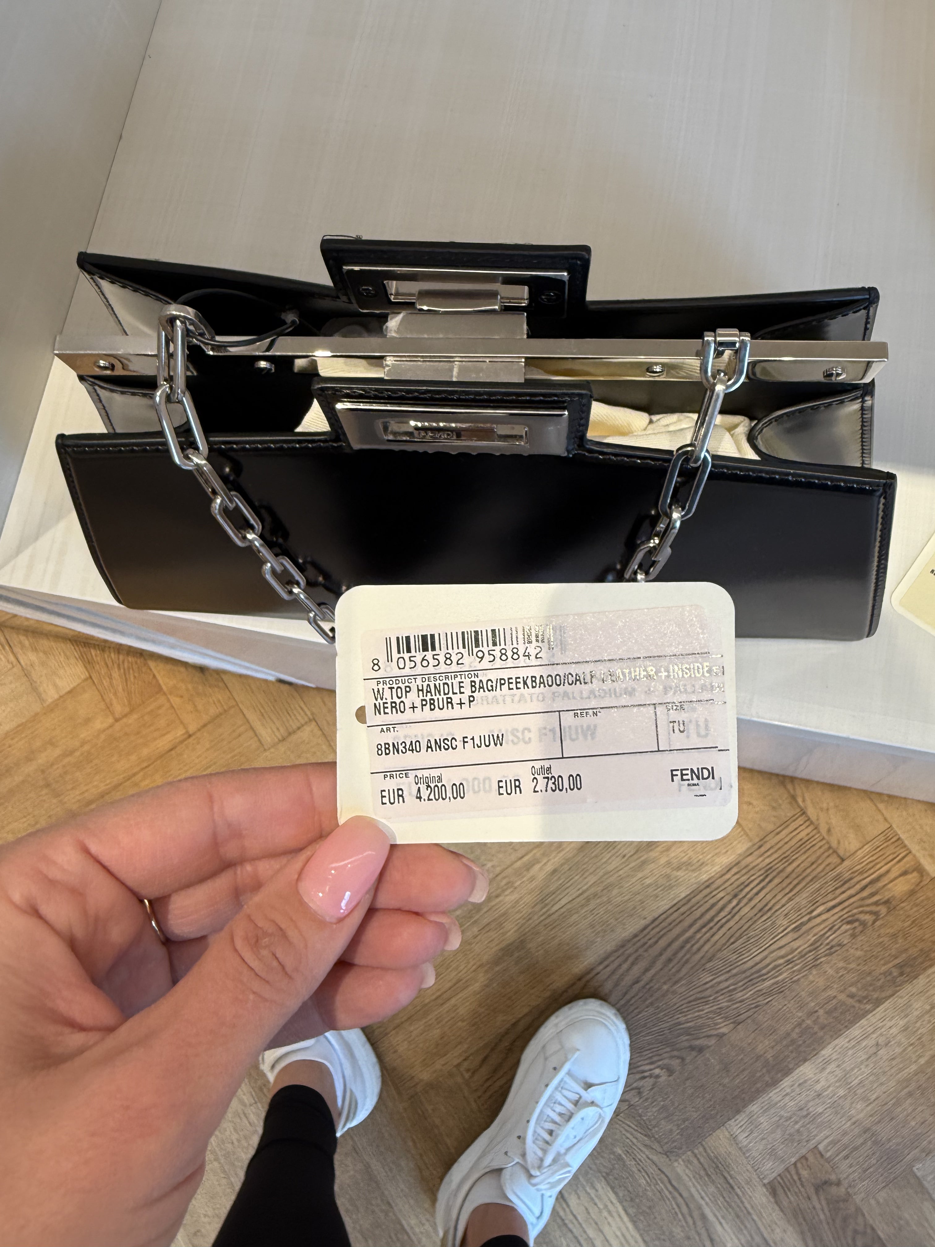 Fendi Peekaboo Top Handle Bag