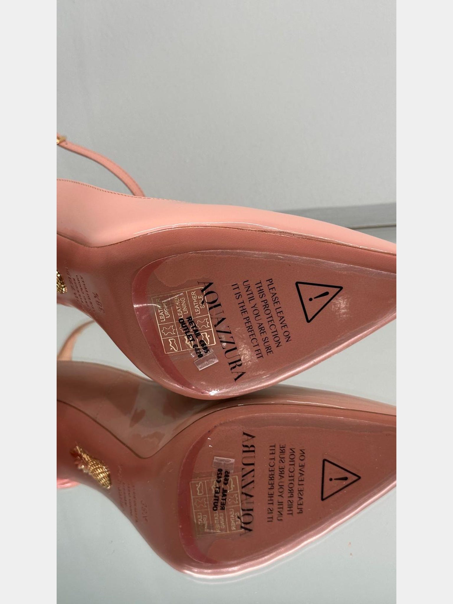 Aquazzura beige Leather sandals with strapAquazzura