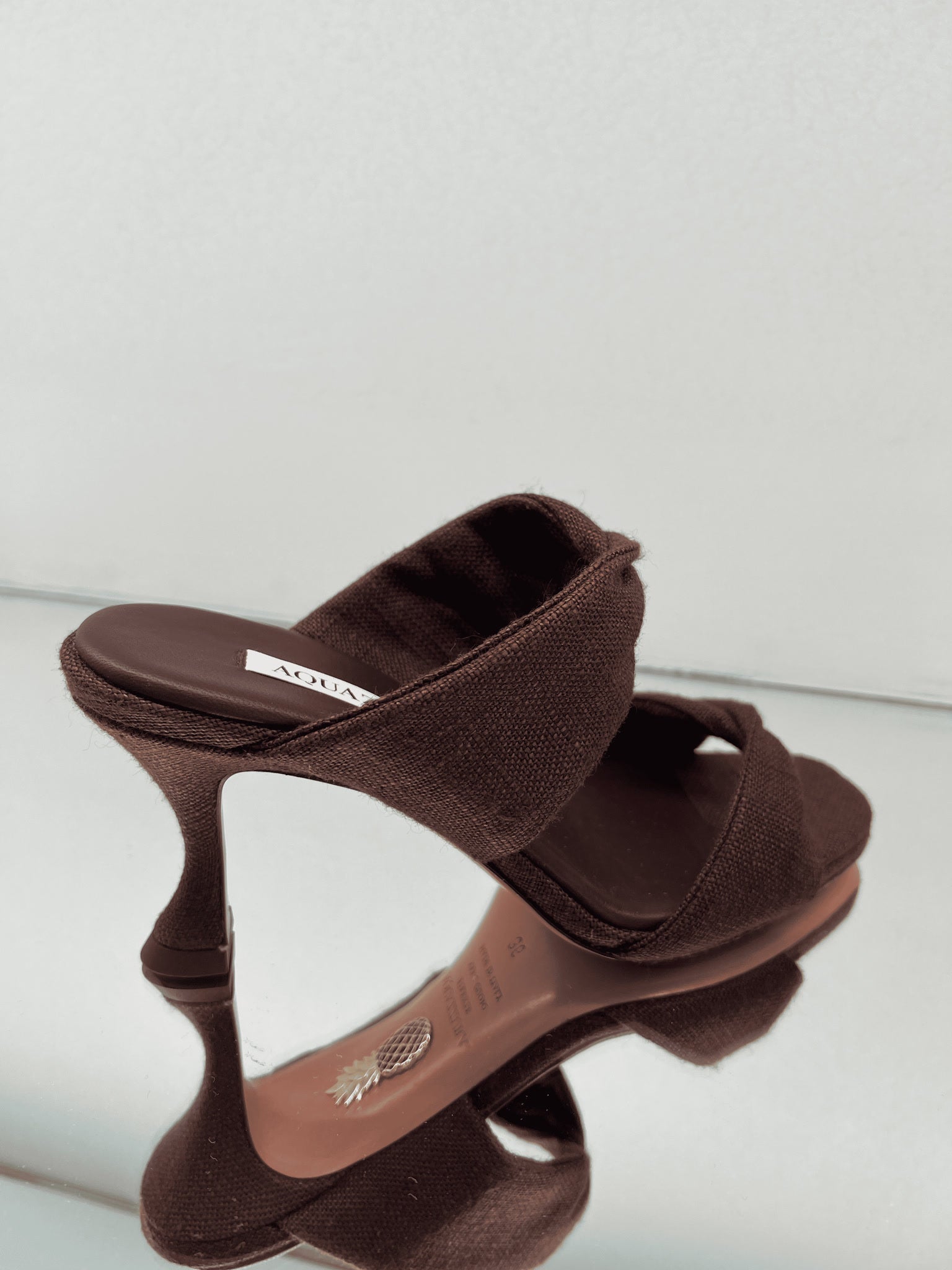 Aquazzura Damskie szpilki brązoweAquazzura