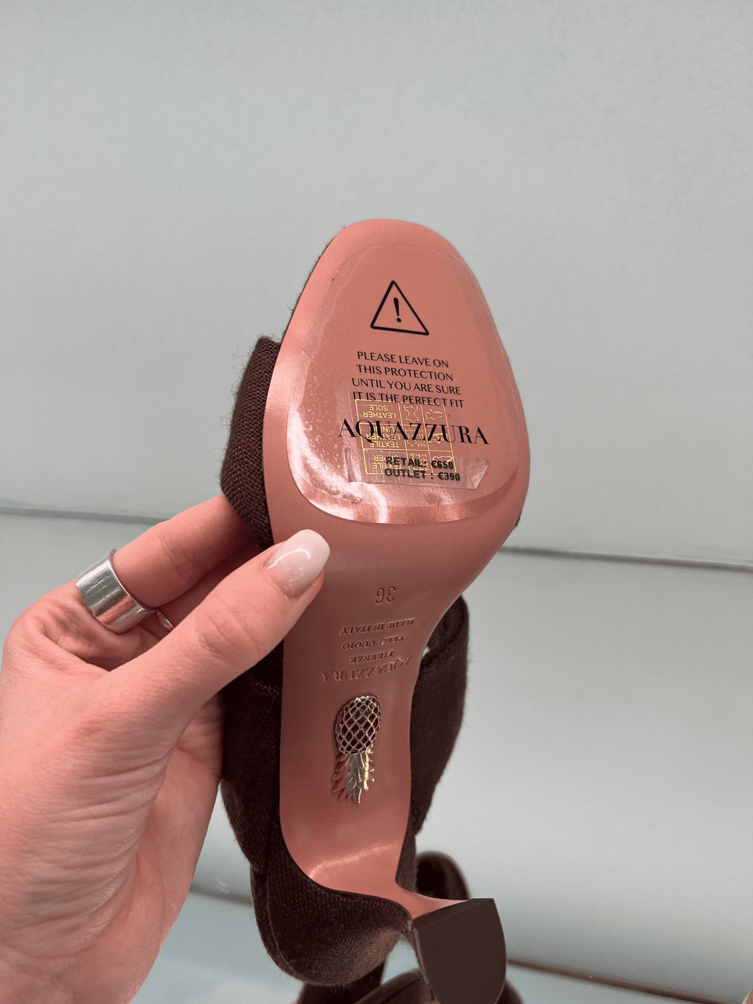Aquazzura Damskie szpilki brązoweAquazzura