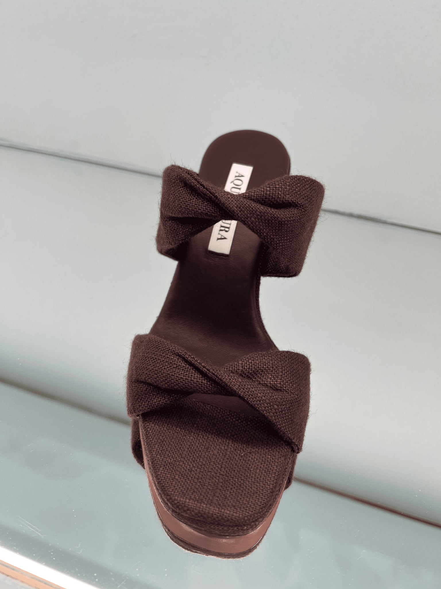 Aquazzura Damskie szpilki brązoweAquazzura