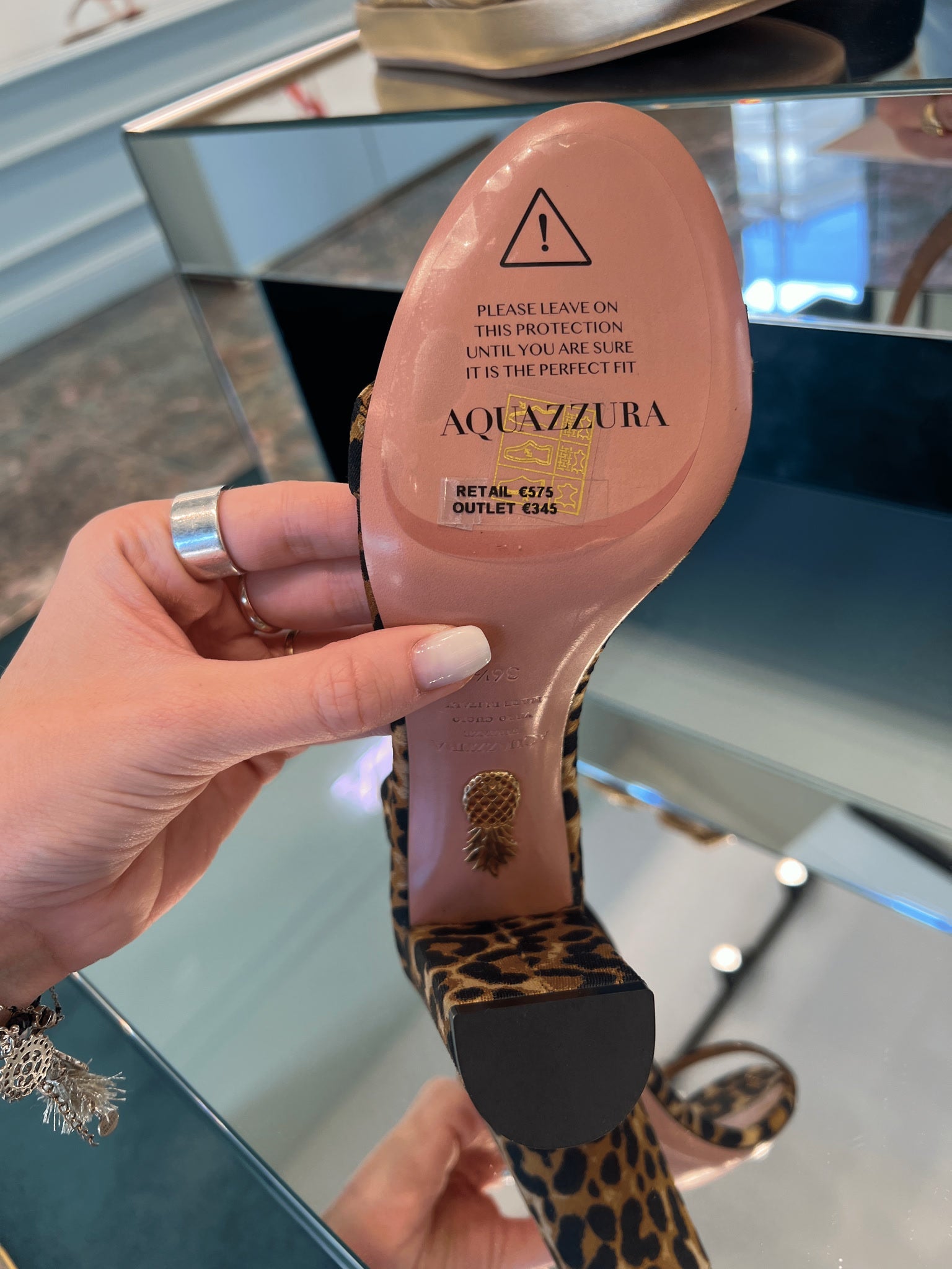 Aquazzura Damskie szpilki leopardAquazzura