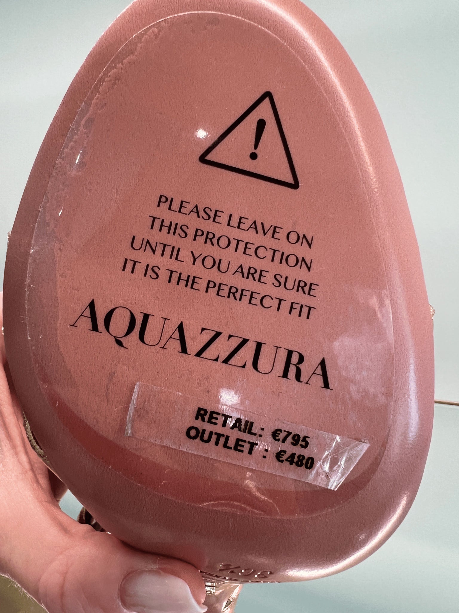 Aquazzura Damskie szpilki złote skóraAquazzura