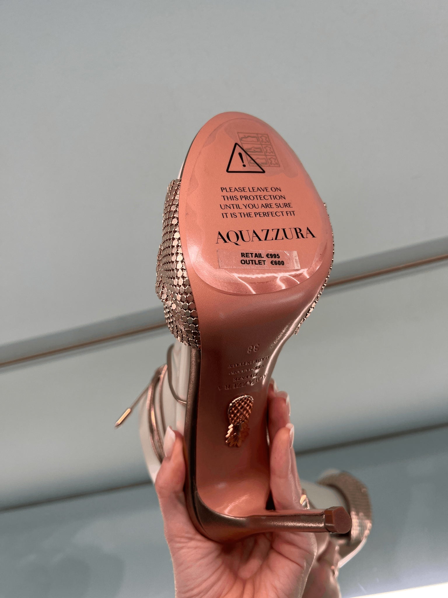 Aquazzura Gold HeelsAquazzura