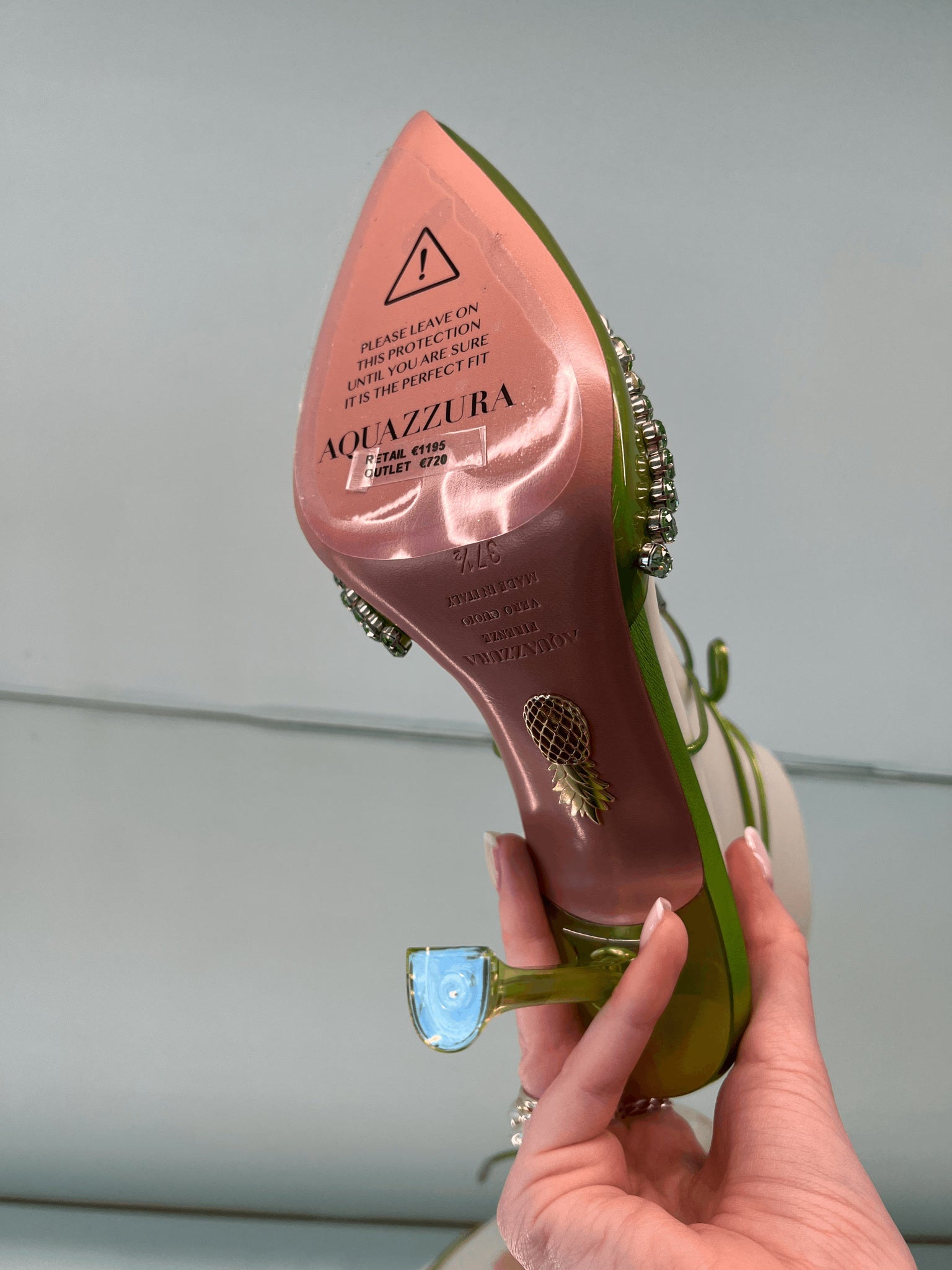Aquazzura Green HeelsAquazzura