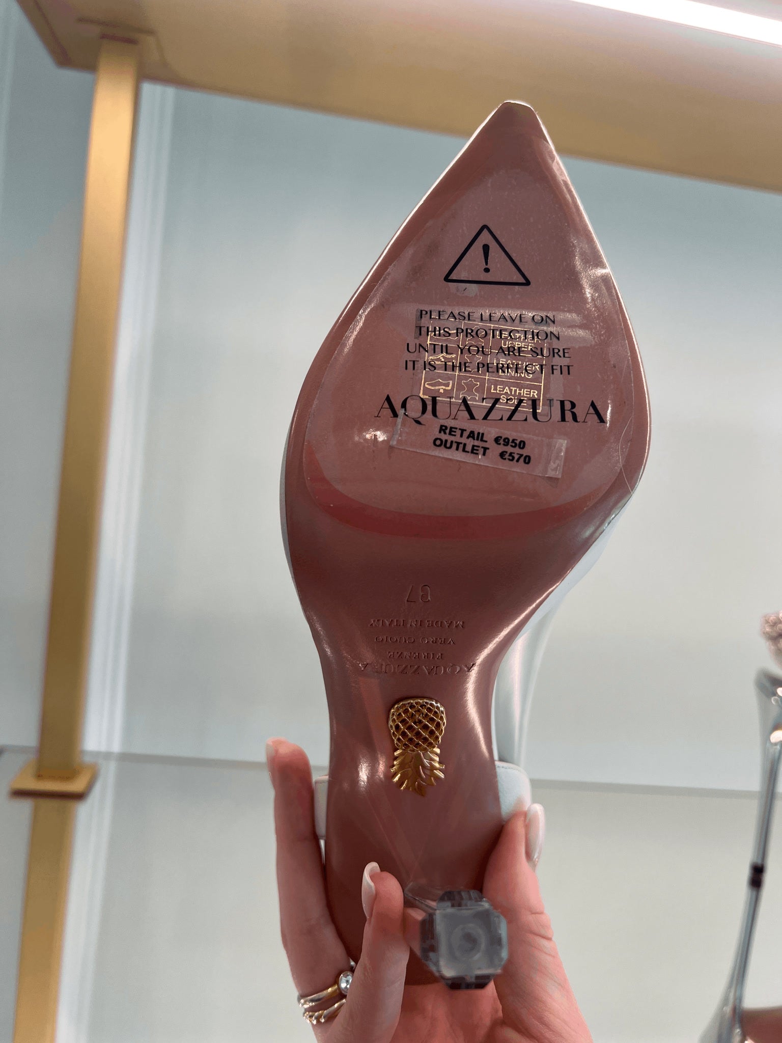 Aquazzura Skórzane SzpilkiAquazzura