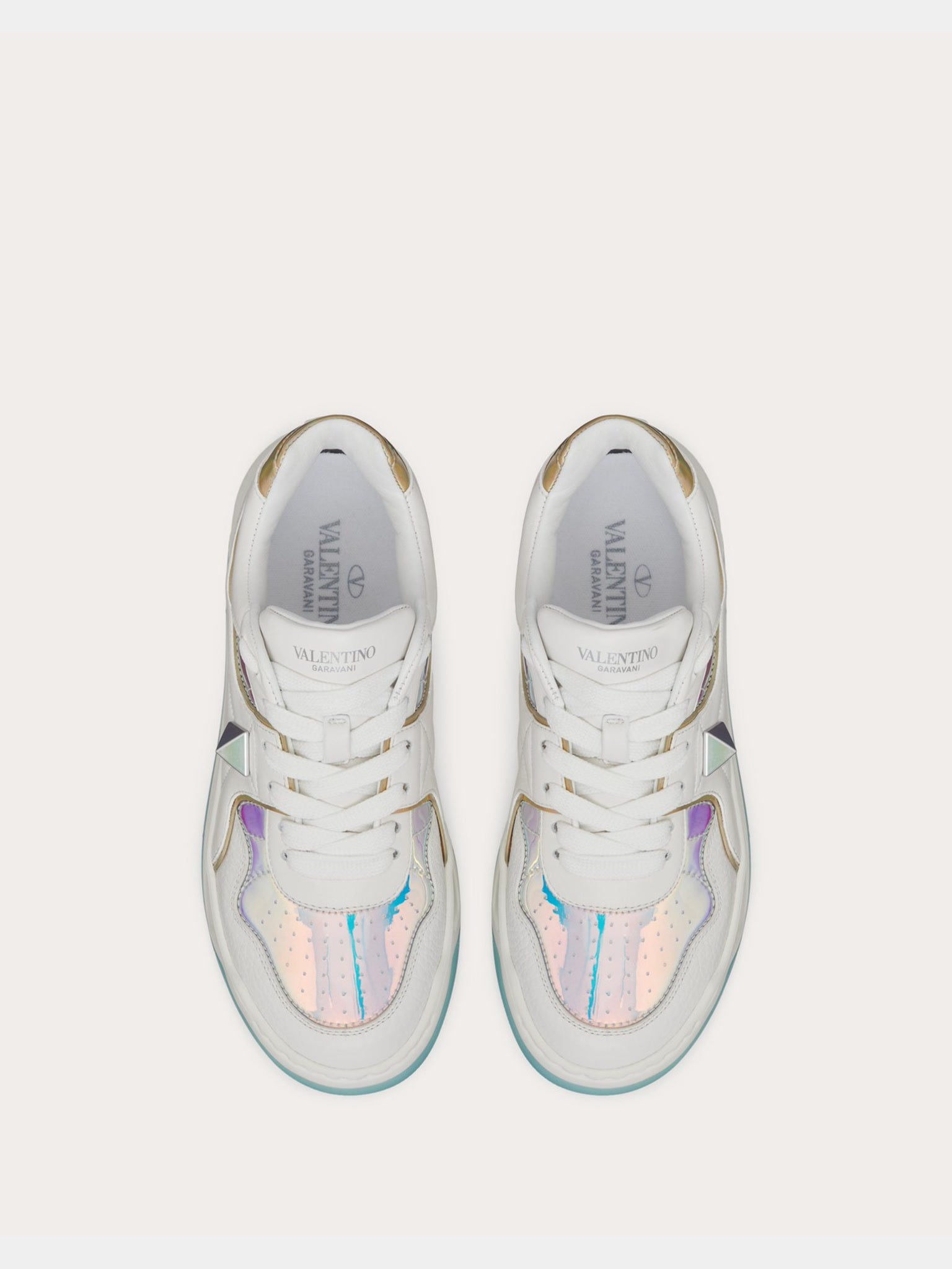 Valentino Damskie Sneakersy Nappa Iridescent