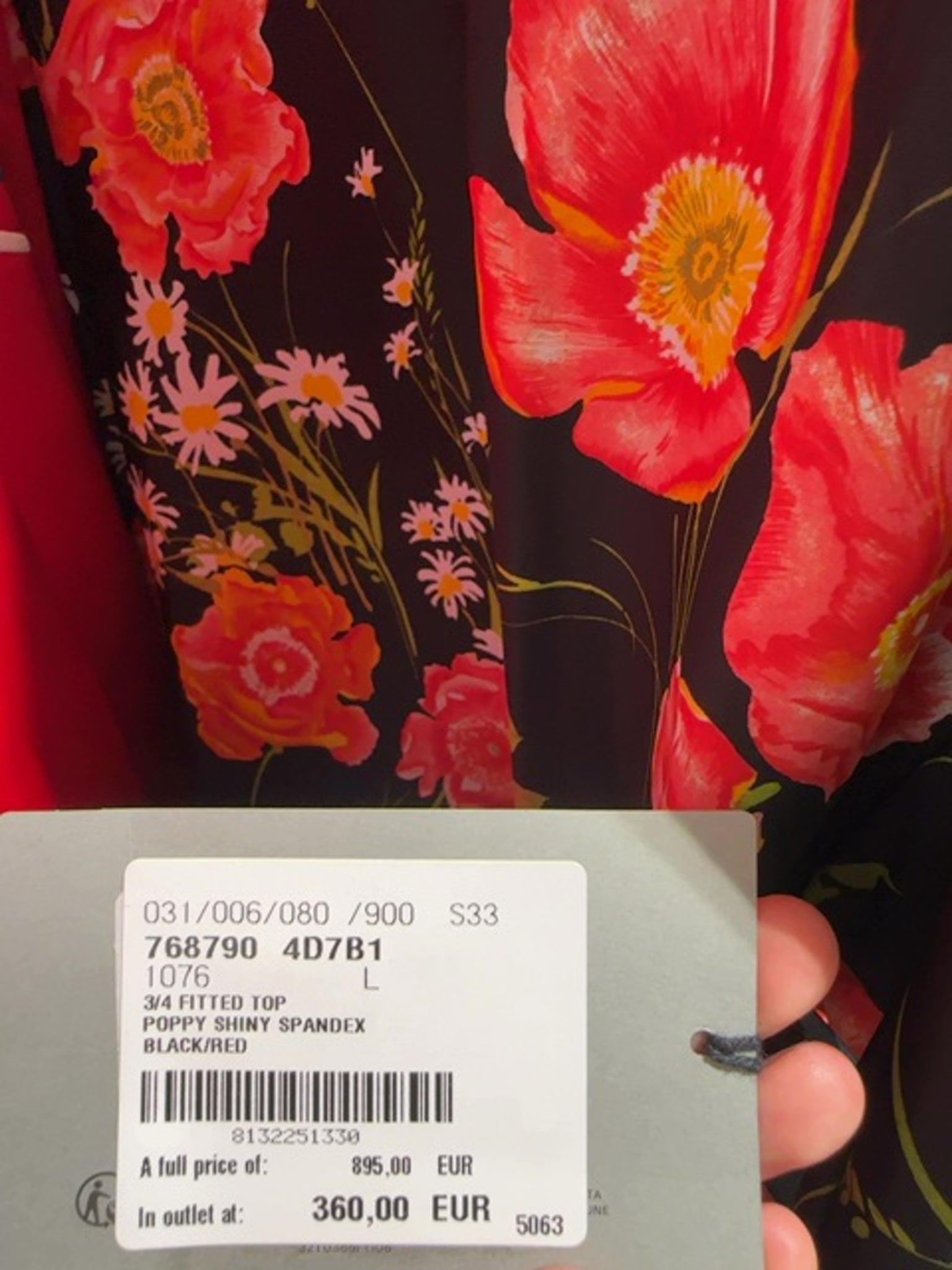 Balenciaga 3/4 Fitted TopBalenciaga