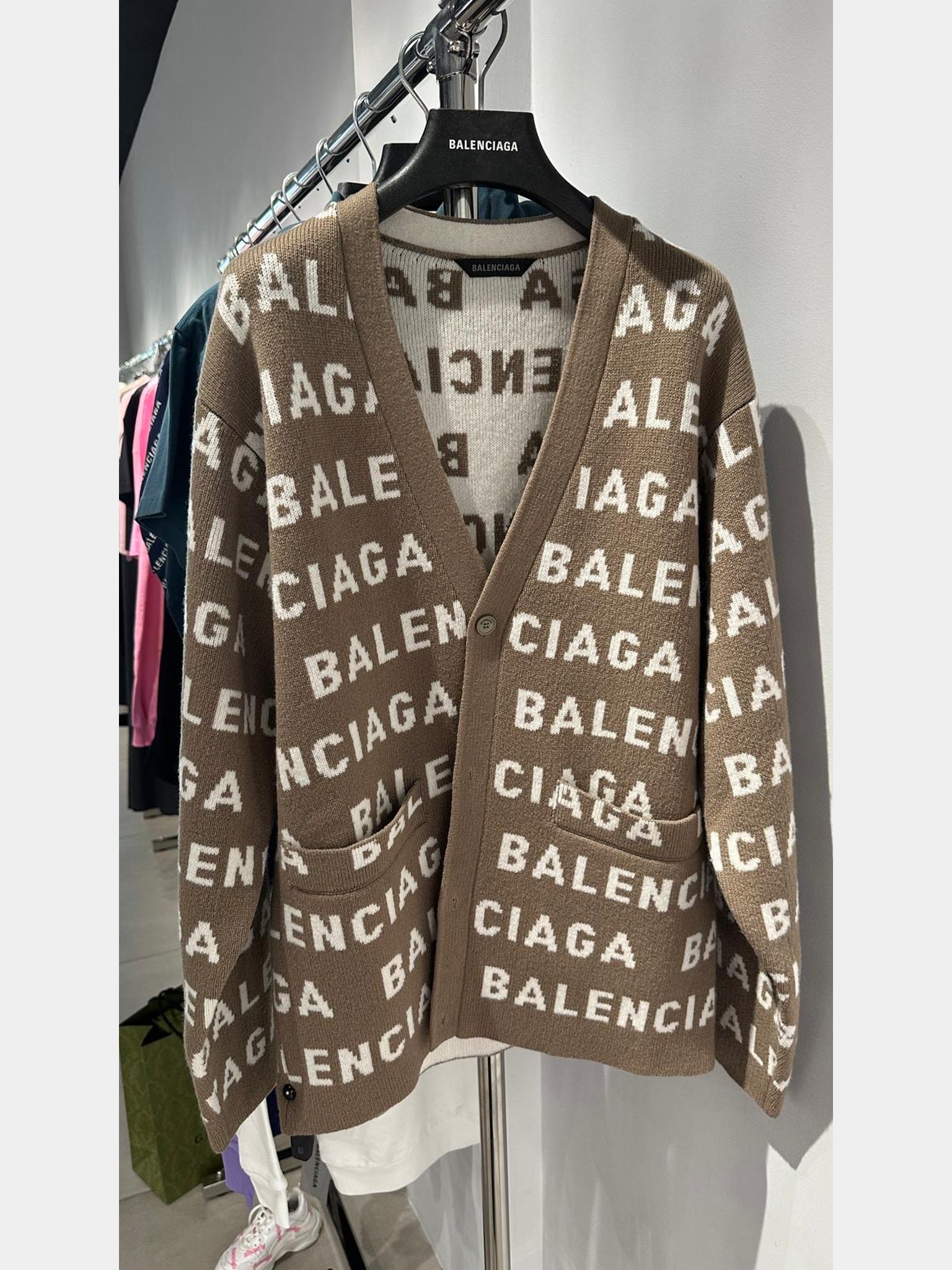 Balenciaga All - Over CardiganBalenciaga