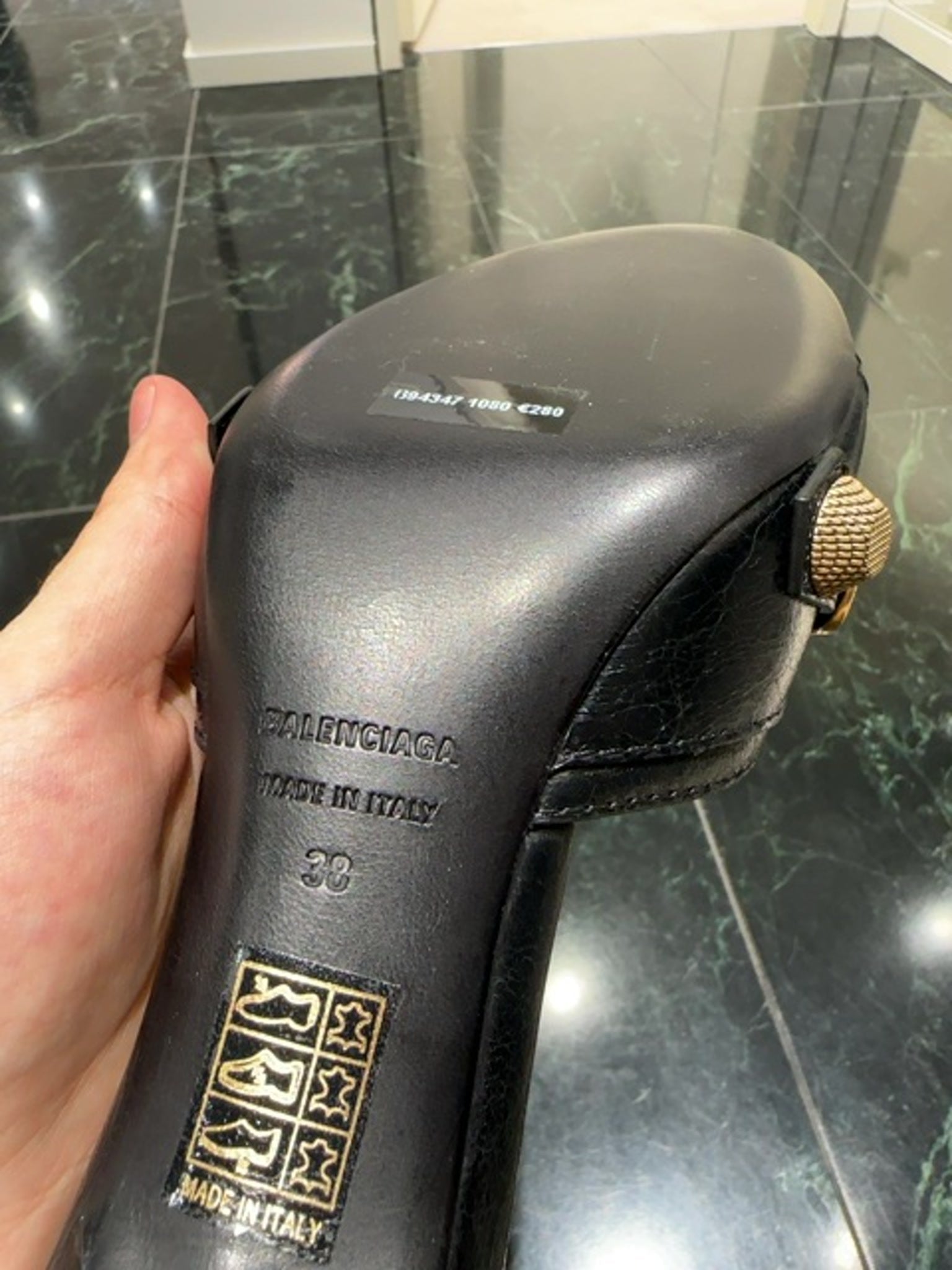 Balenciaga black heelsBalenciaga