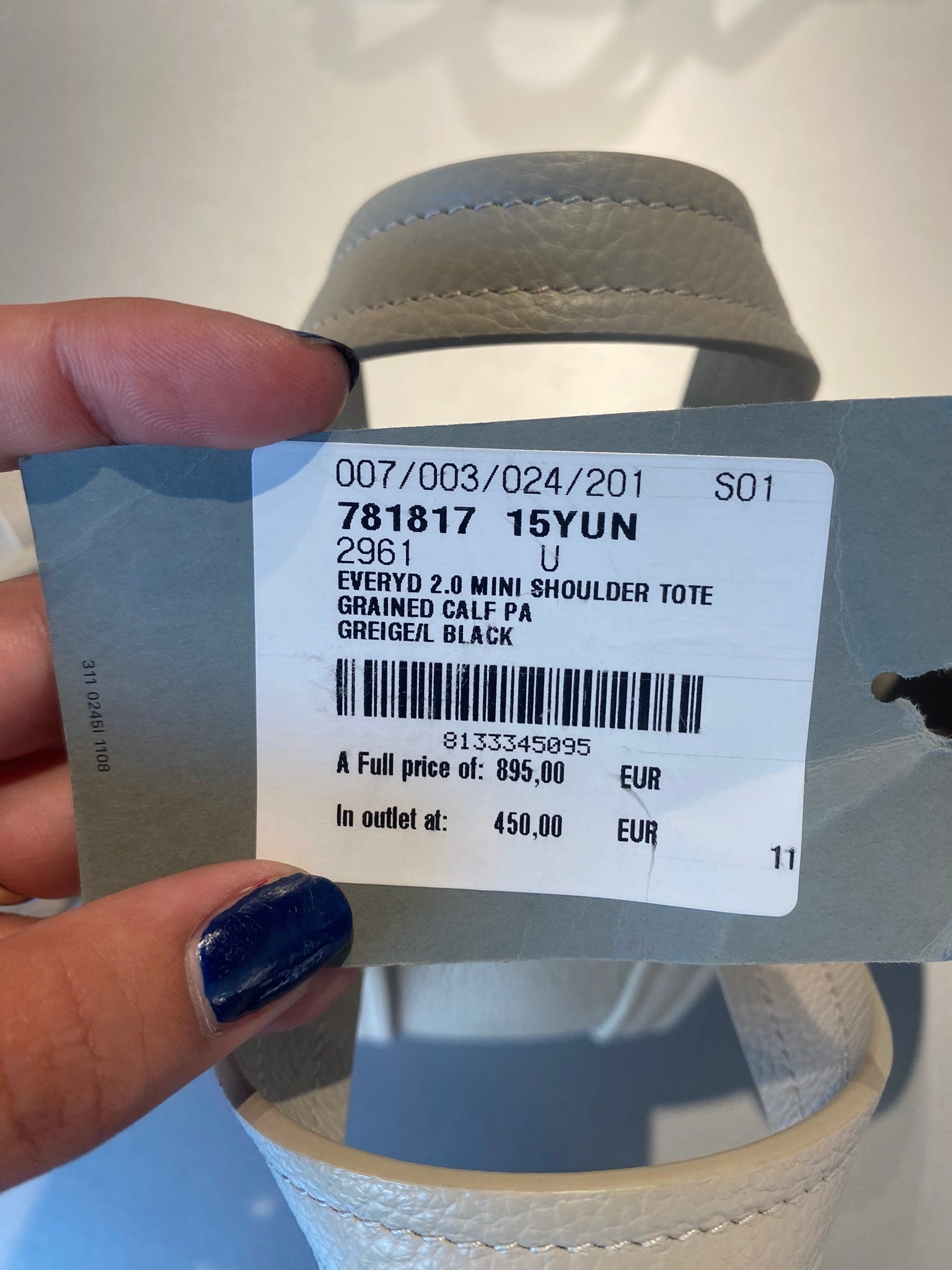 Balenciaga Damska mini torebka na ramię Everyd 2.0Balenciaga