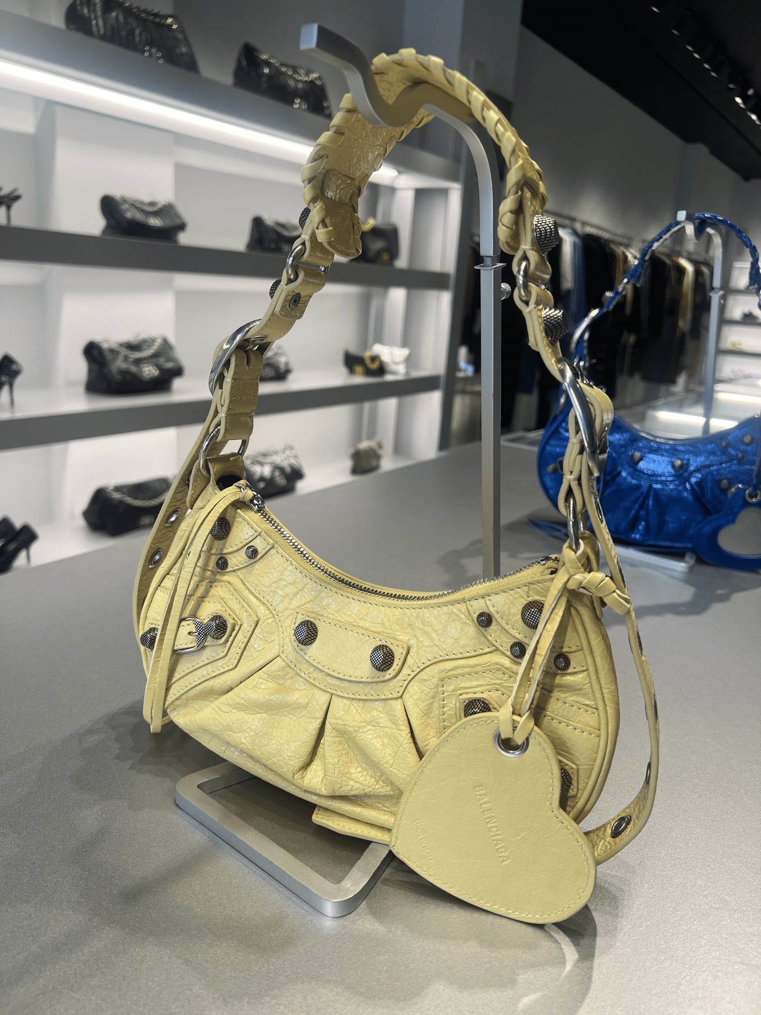 Balenciaga Damska torebka na ramię Butter YellowBalenciaga