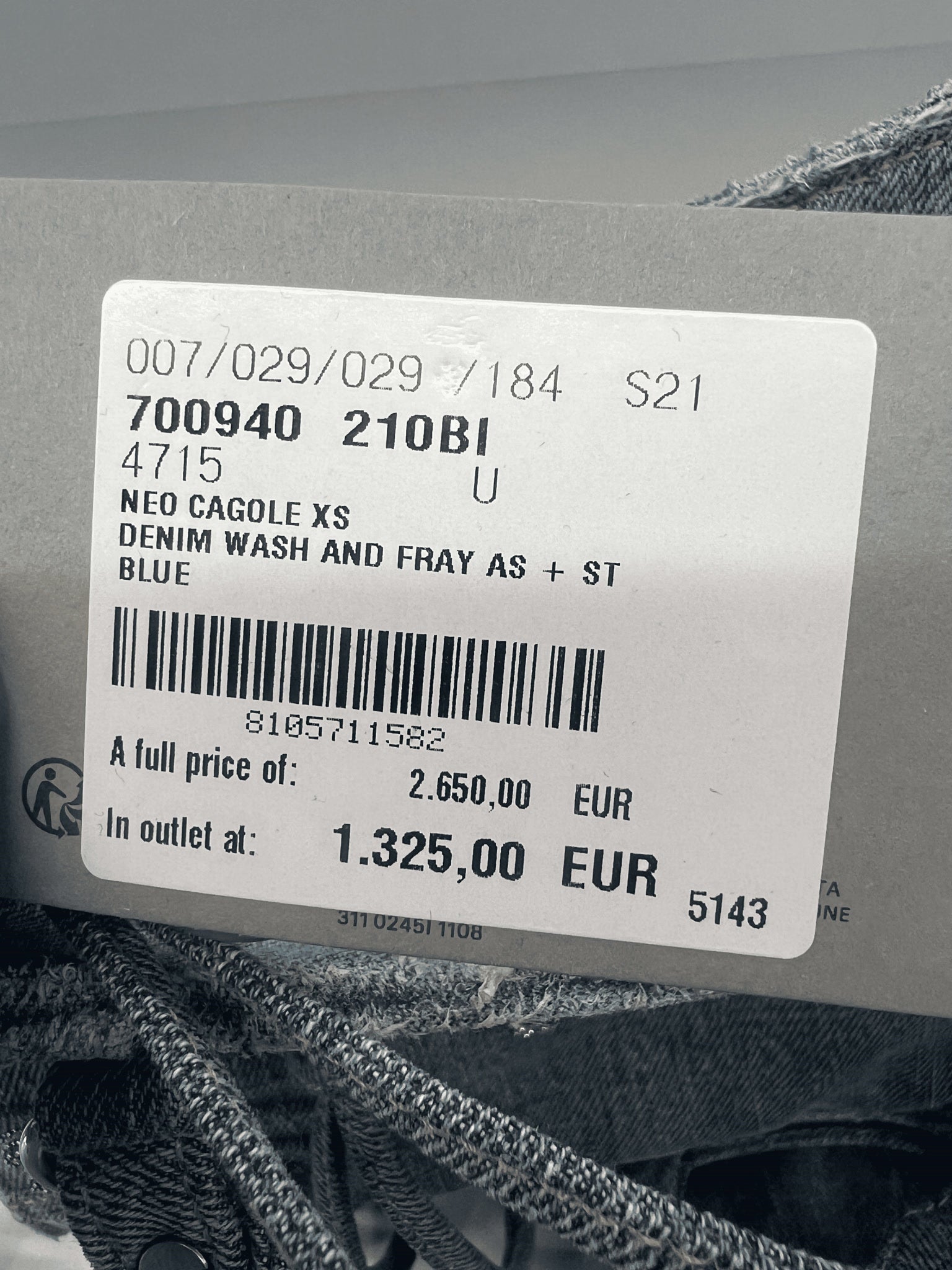 Balenciaga Damska torebka niebieska Neo CagoleBalenciaga