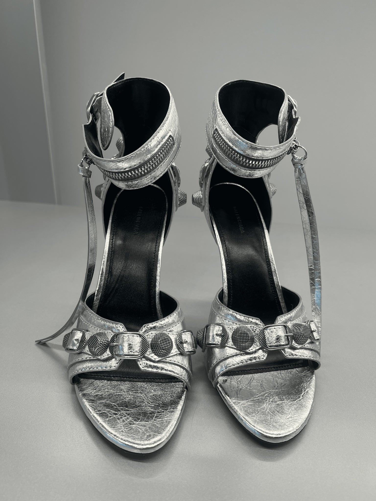 Balenciaga Damskie szpilki srebrneBalenciaga
