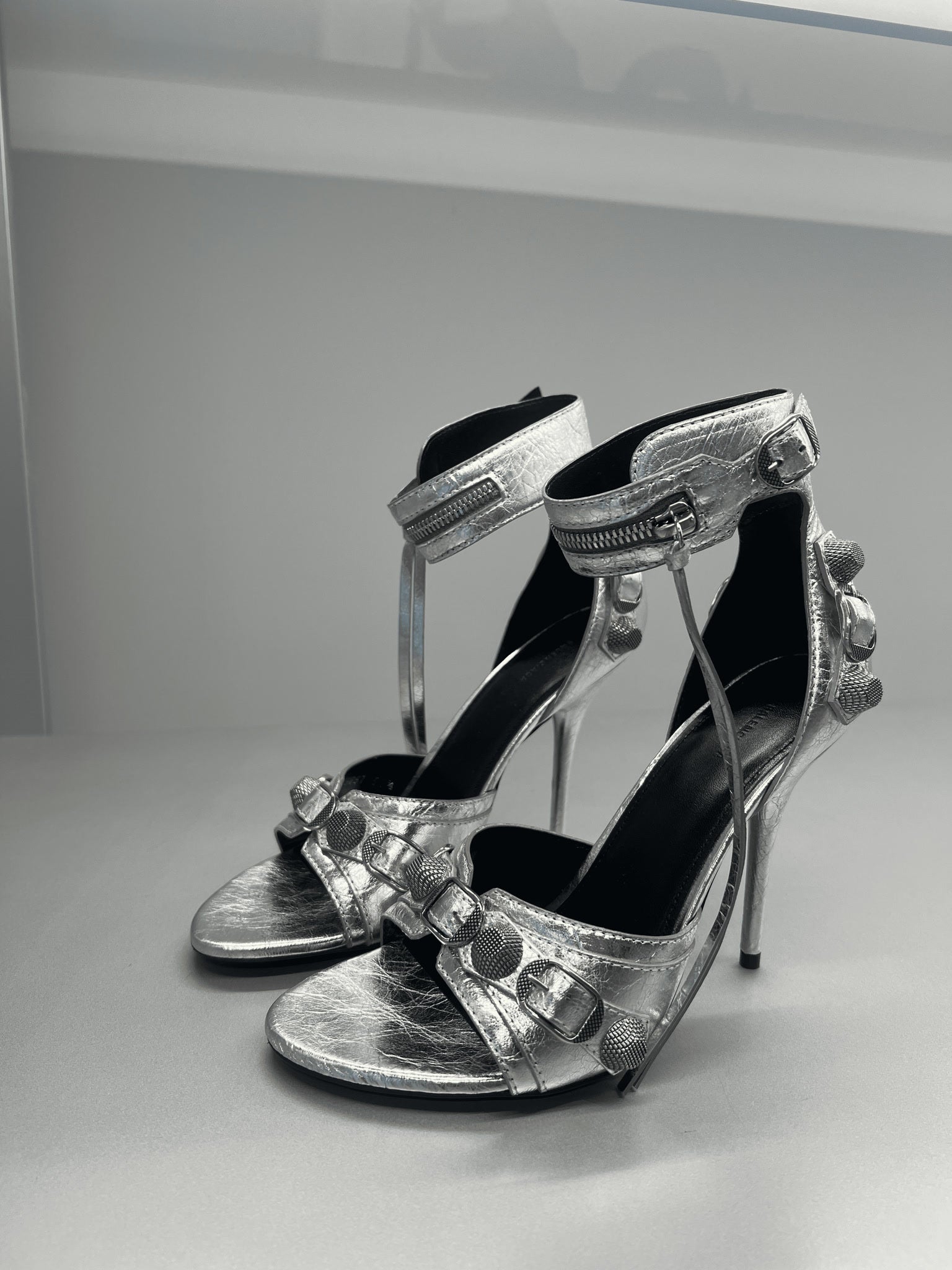 Balenciaga Damskie szpilki srebrneBalenciaga