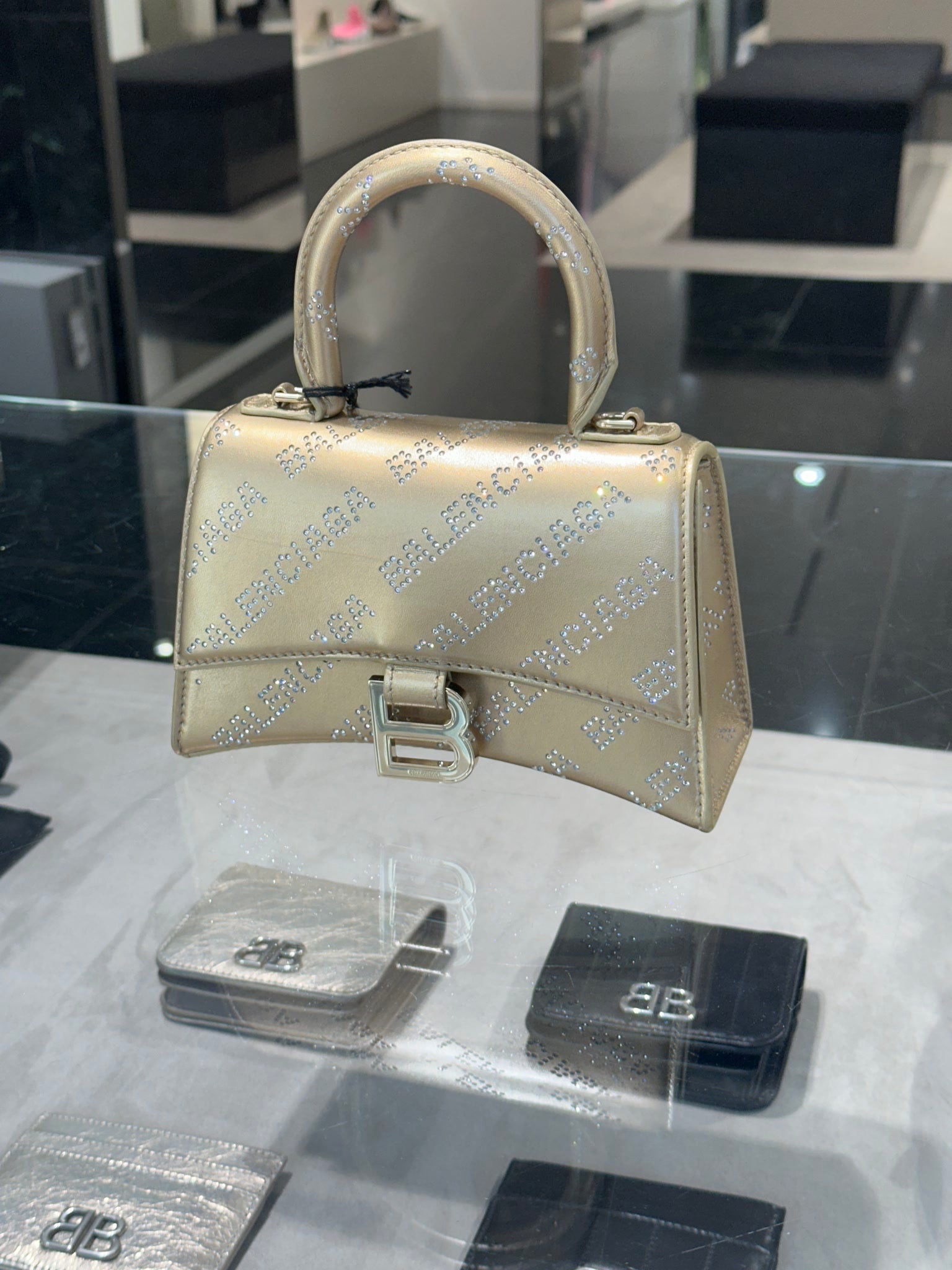 Balenciaga Hourglass Top Handle Bling AlloverBalenciaga