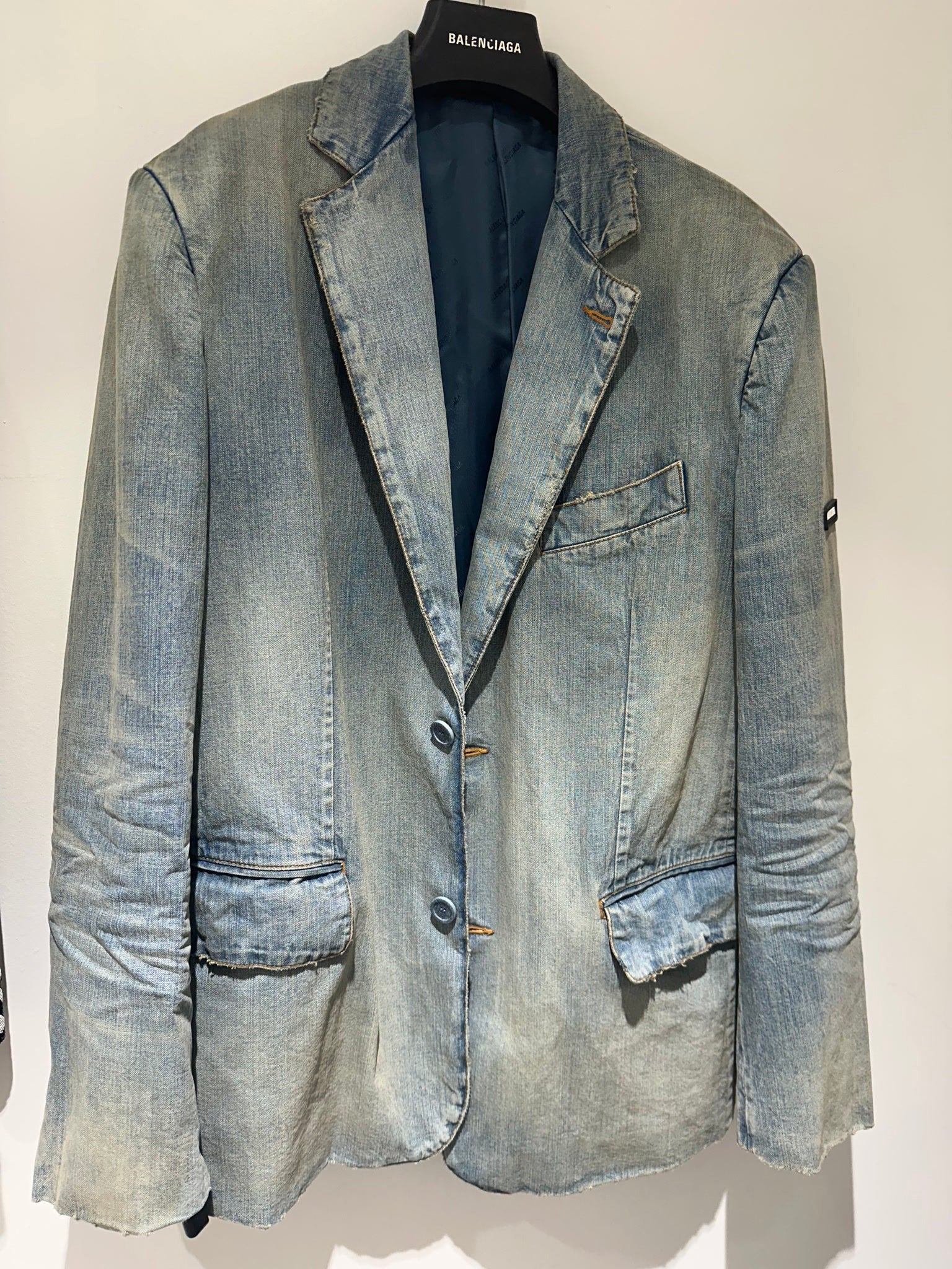 Balenciaga Japanese Ring Blue Denim Blonde RingBalenciaga