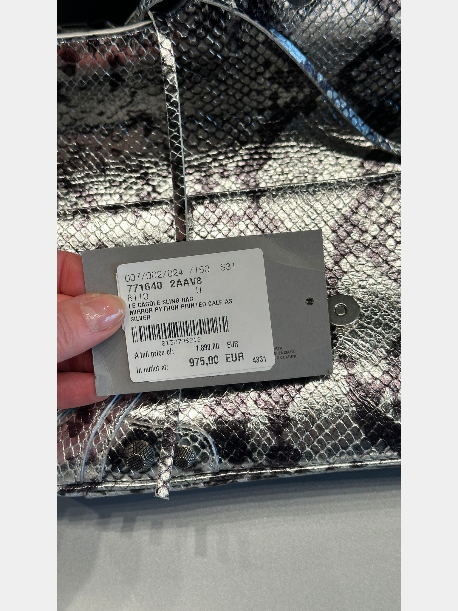 Balenciaga Mirror Python Printed Calf ASBalenciaga