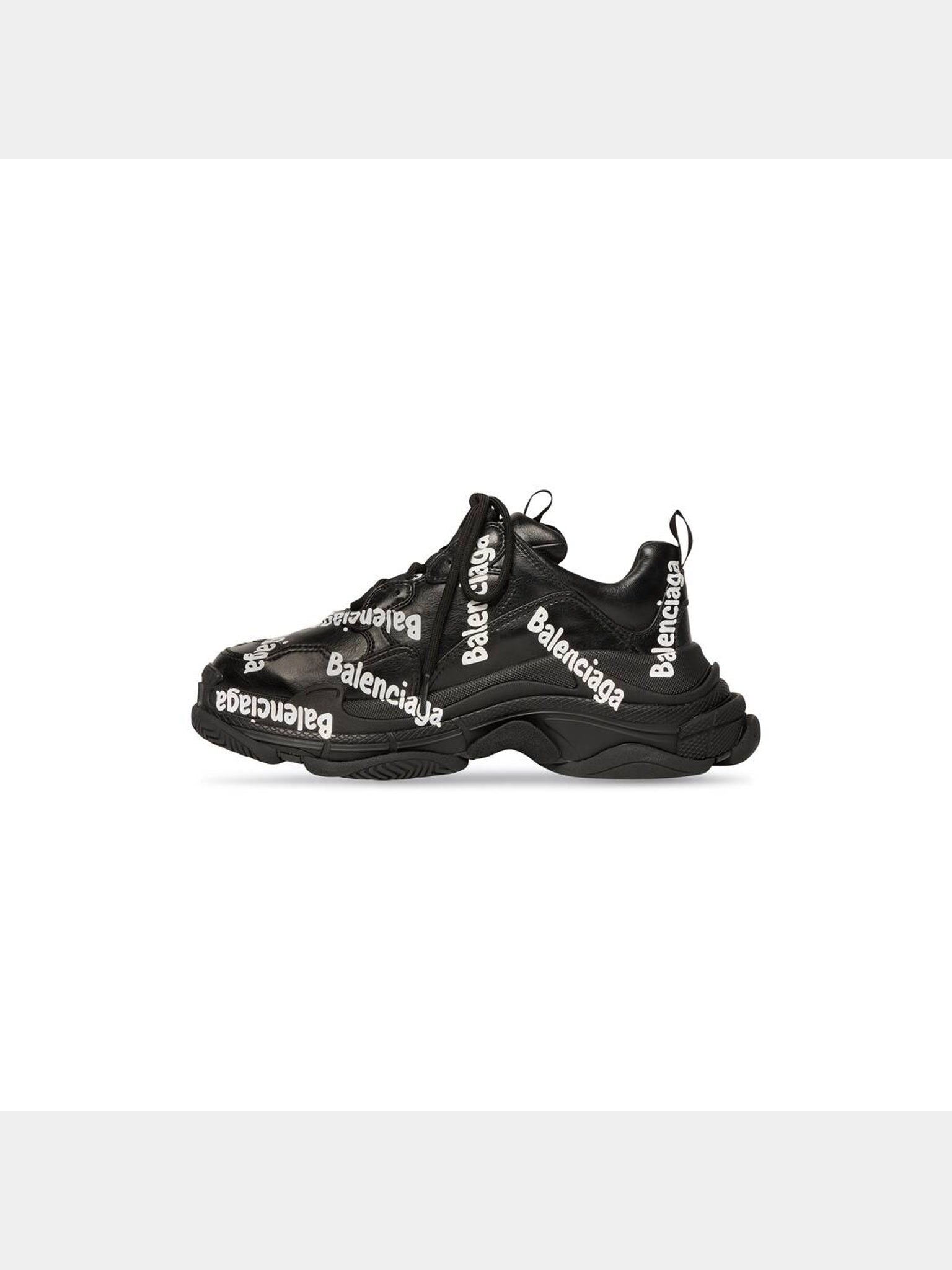 Balenciaga Triple S Logotype Sneakers czarneBalenciaga