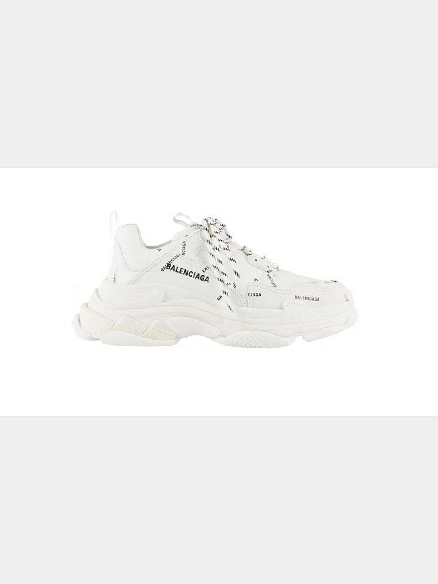 Balenciaga Triple S Sneaker Allover Logo białeBalenciaga