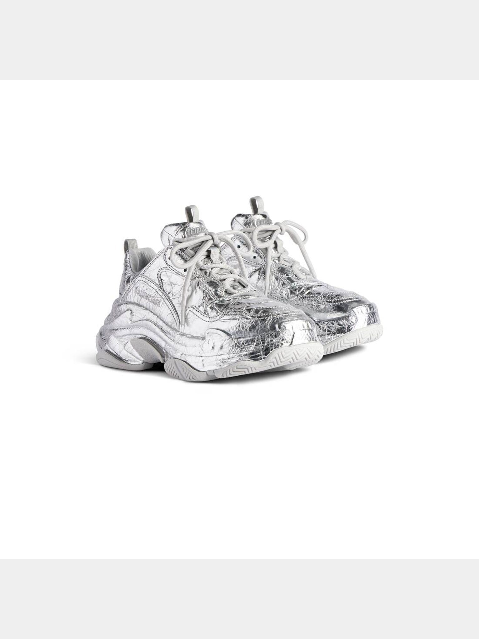 Balenciaga Triple S Sneakers srebrneBalenciaga