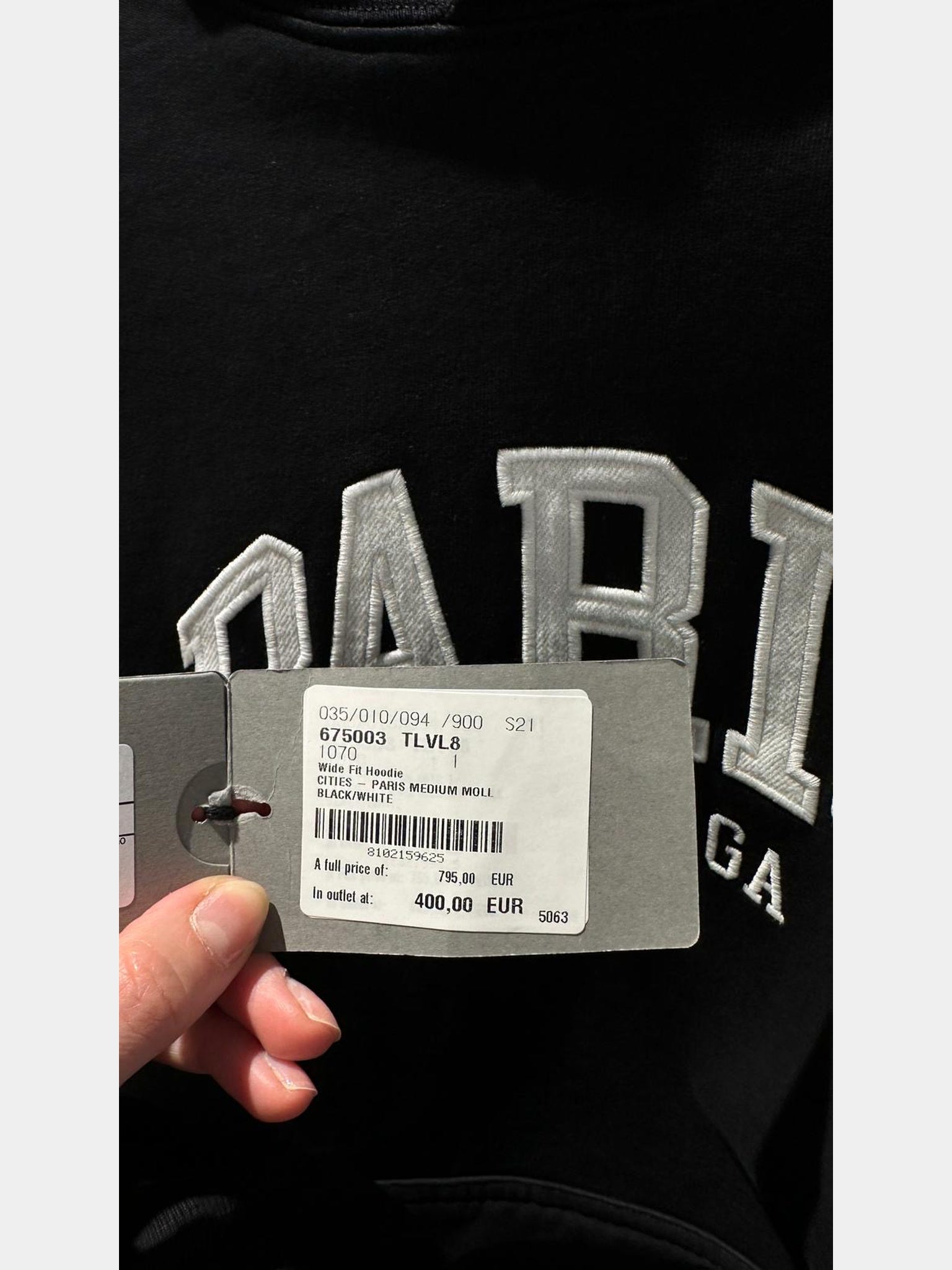 Balenciaga Wide Fit HoodieBalenciaga