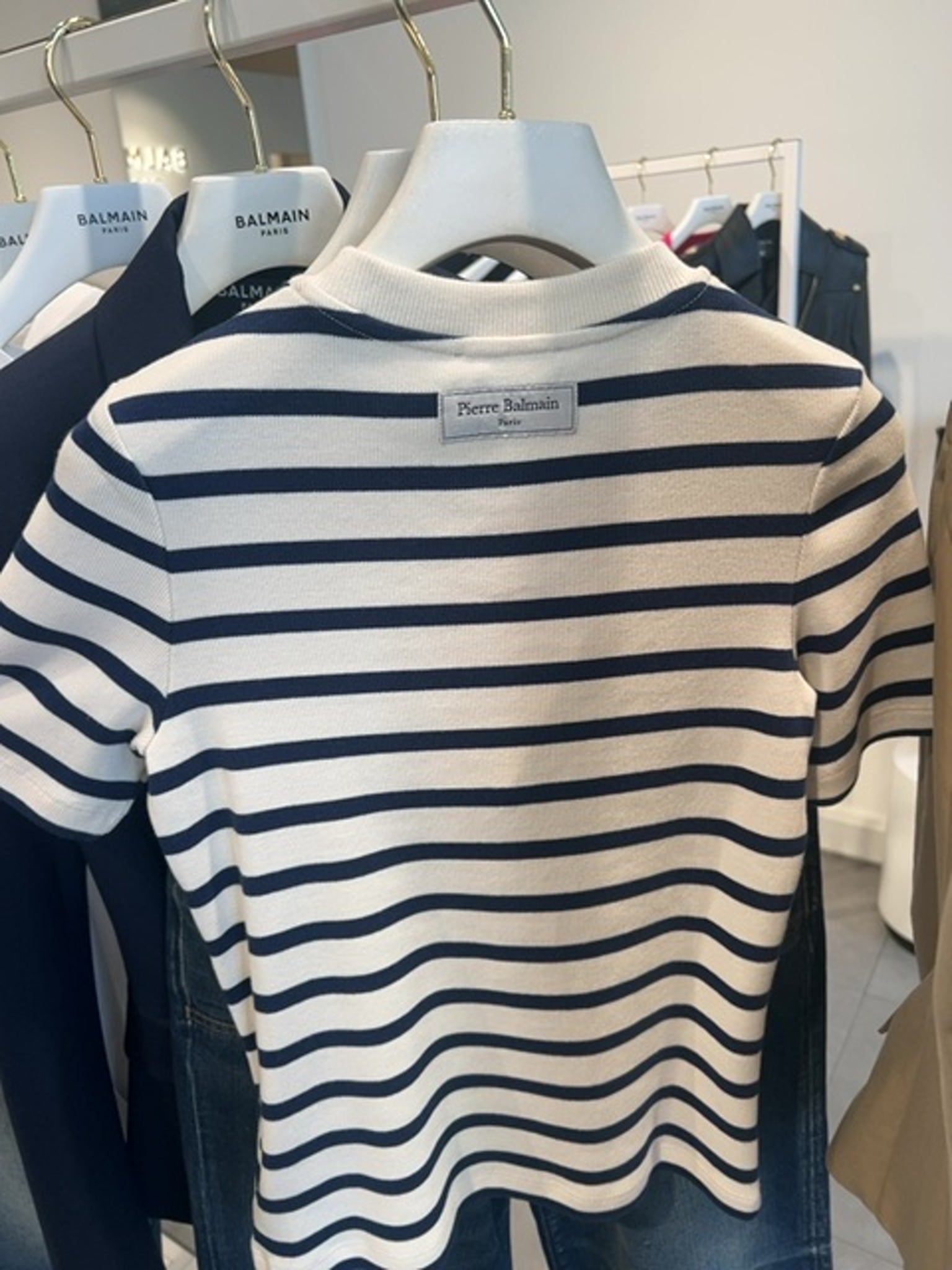 Balmain Damska koszulka klasycznaBalmain