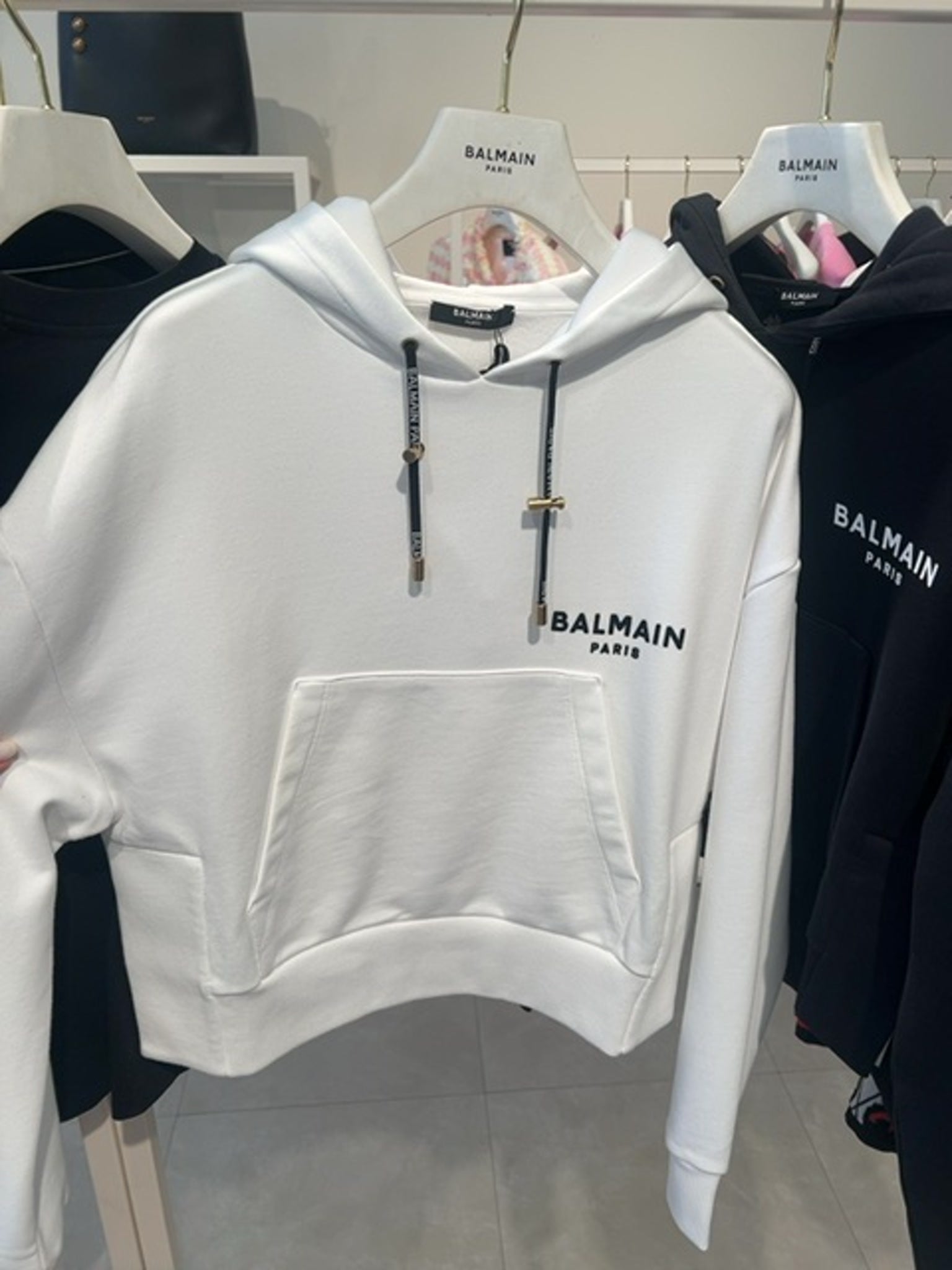Balmain Damski Pull - over BiałyBalmain