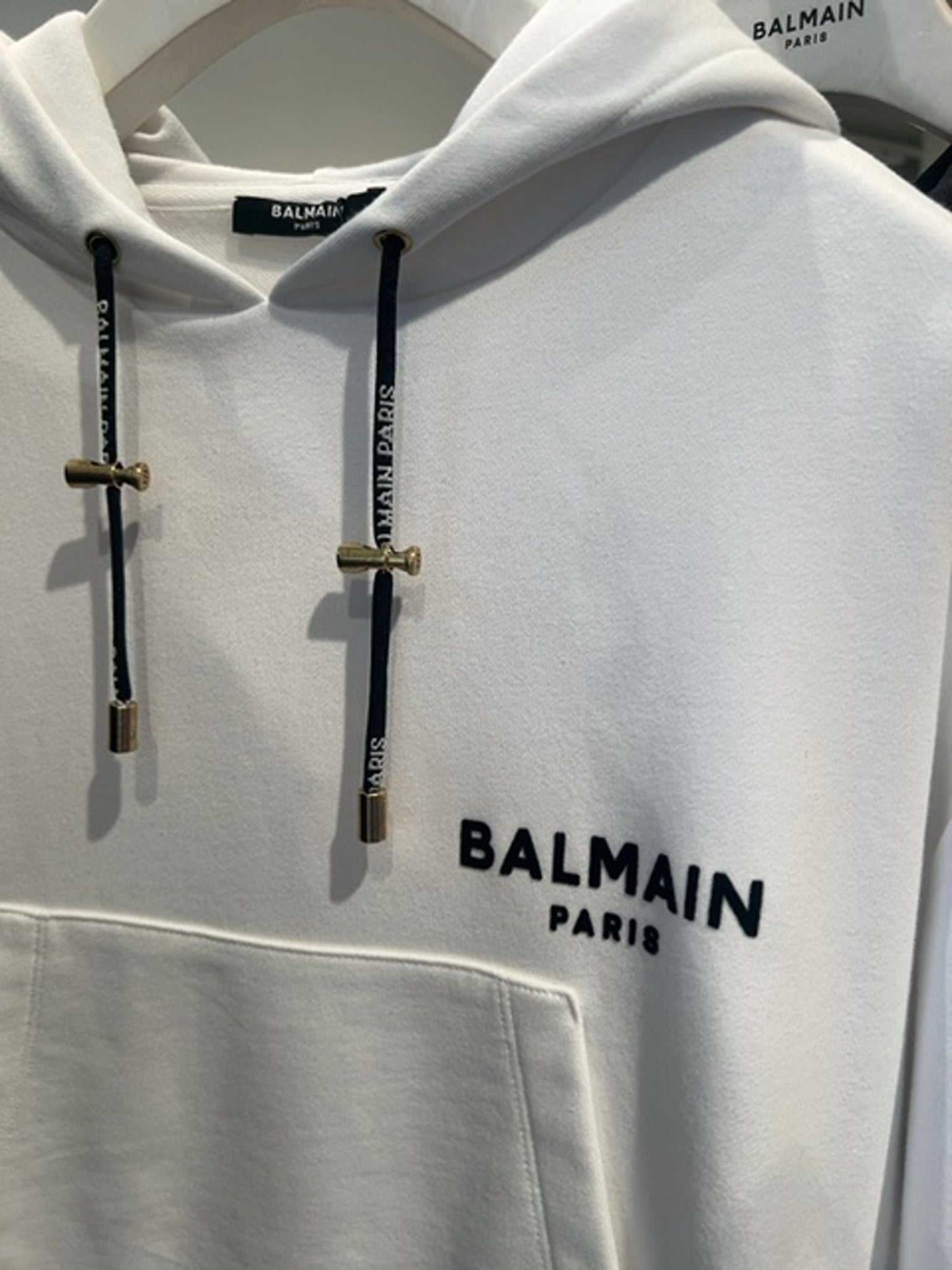 Balmain Damski Pull - over BiałyBalmain