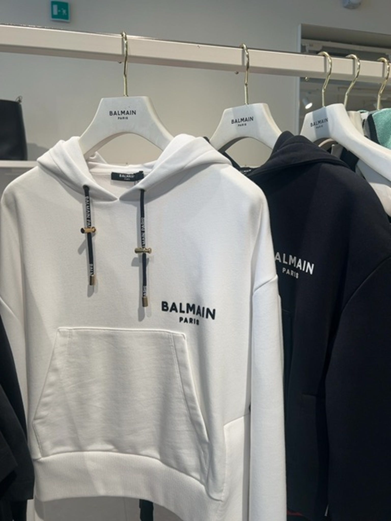 Balmain Damski Pull - over BiałyBalmain