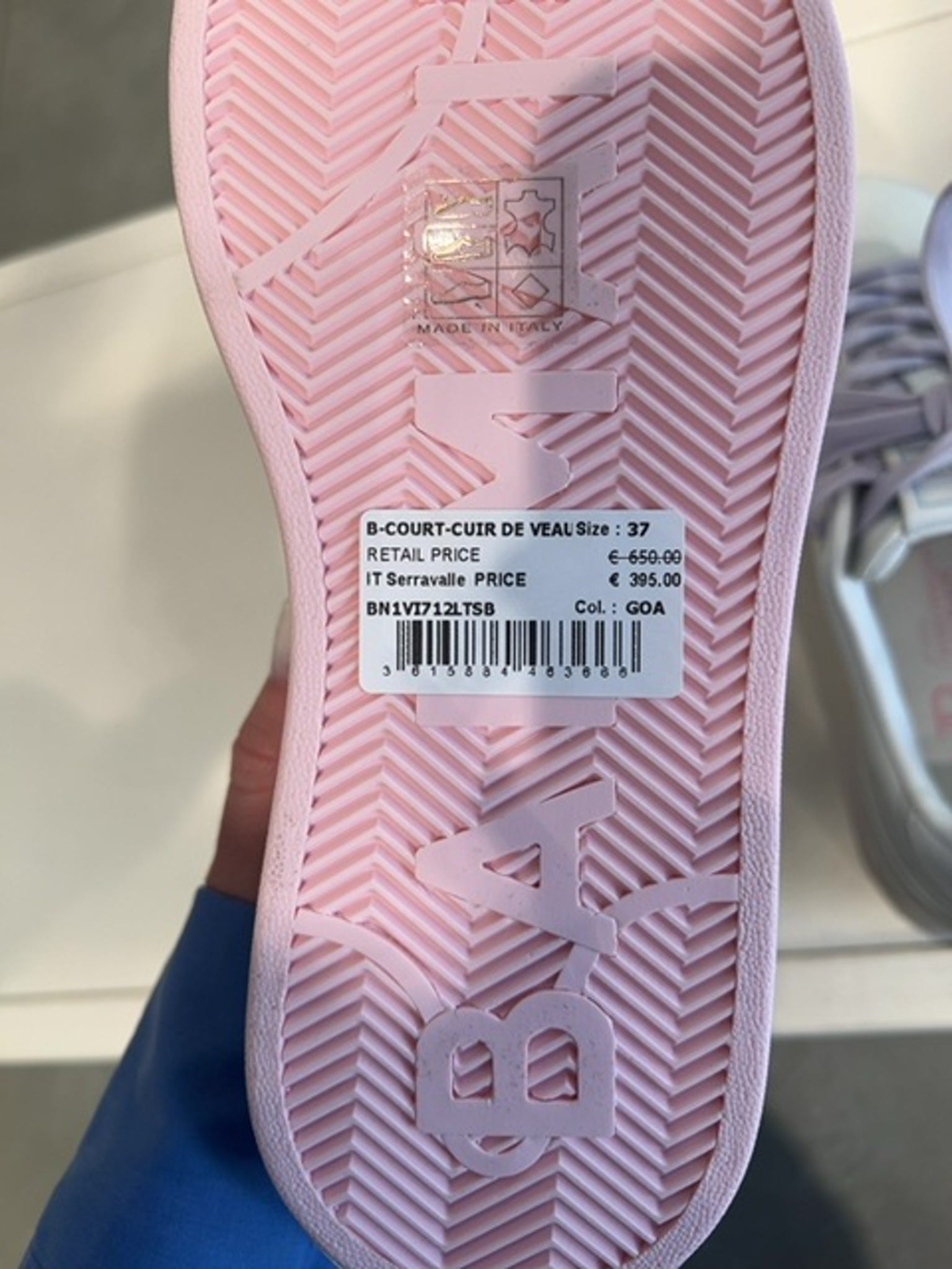 Balmain Damskie buty Court skórzane różoweBalmain
