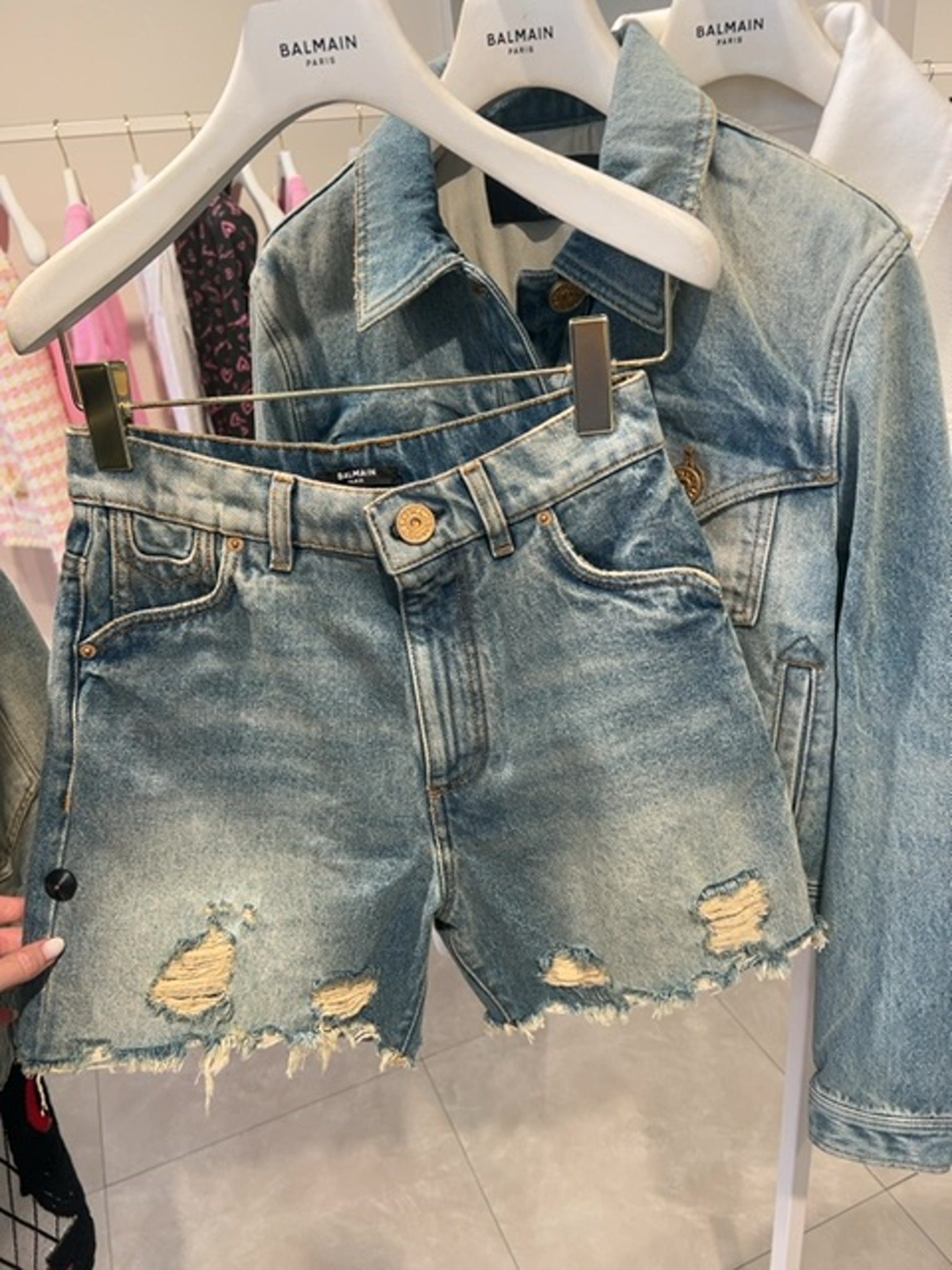 Balmain Damskie szorty jeansoweBalmain