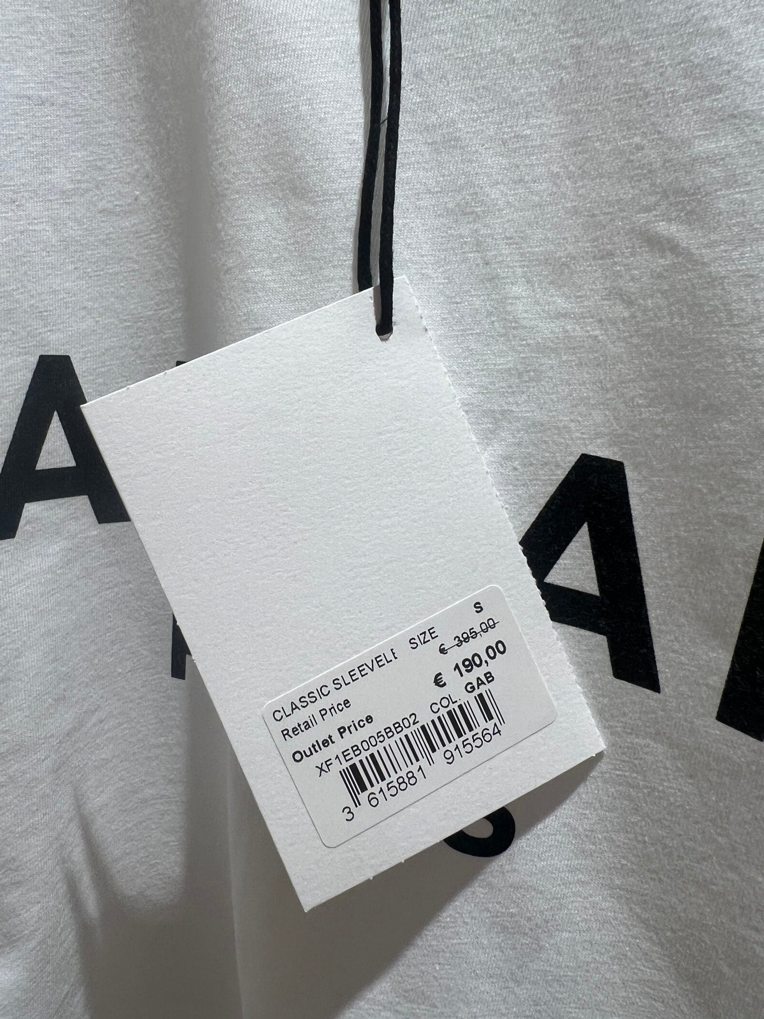 Balmain Top CF1ED001BB02 Biały Relaxed FitBalmain