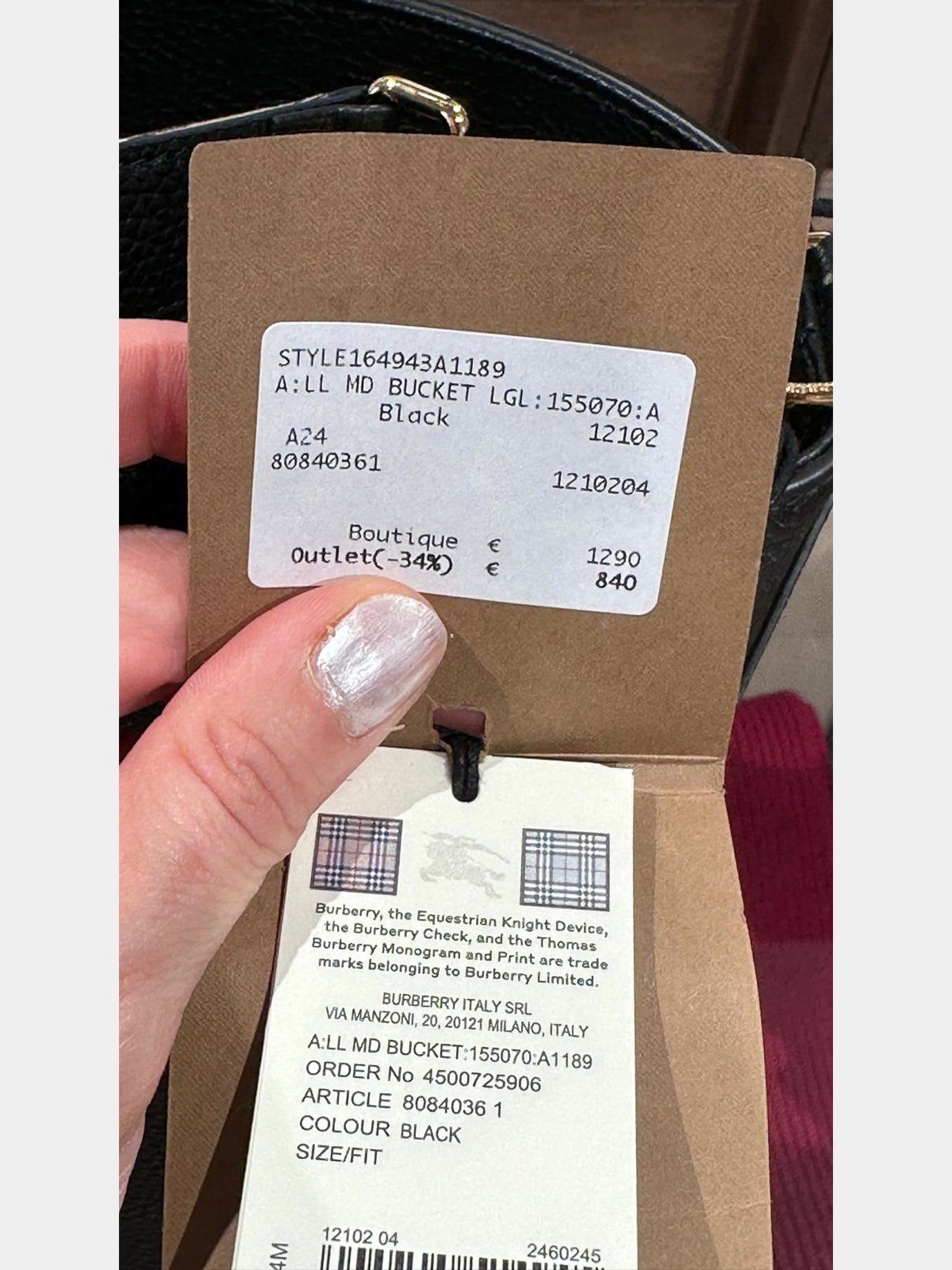 Burberry All Md Bucket LglBurberry