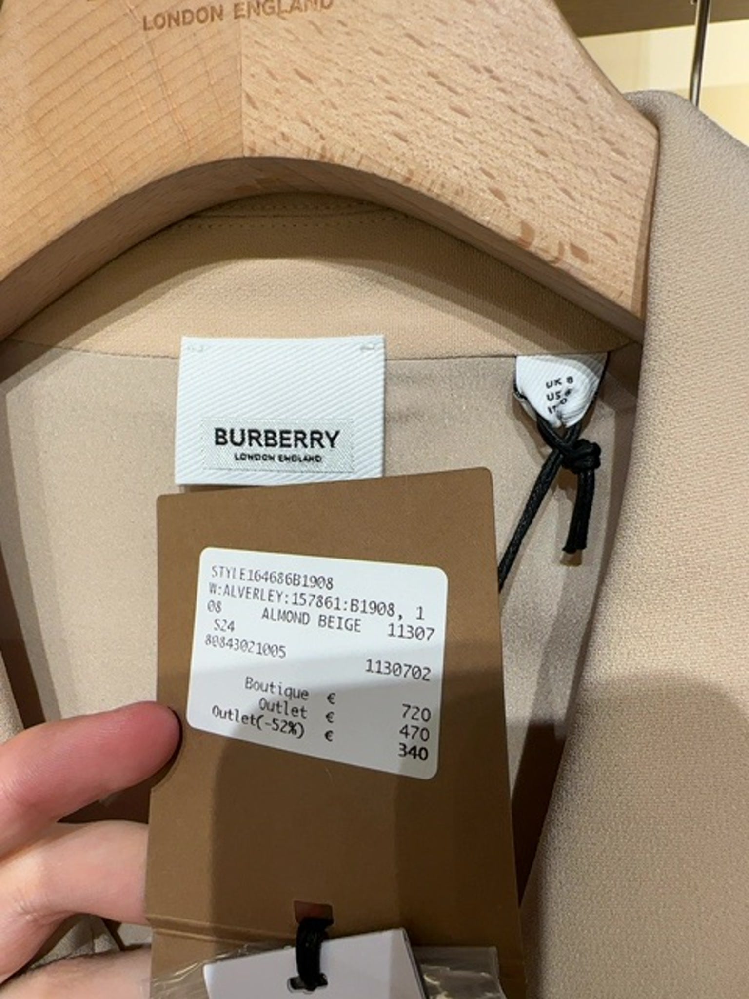 Burberry Alverley Almond BeigeBurberry