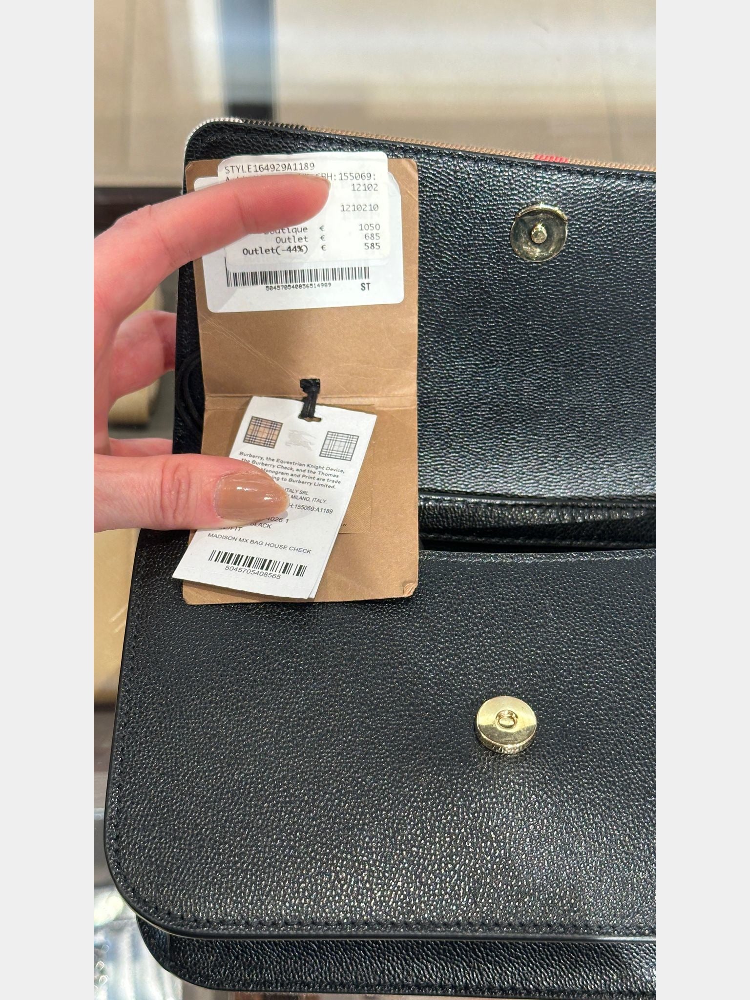 Burberry Checkered Clutch blackBurberry