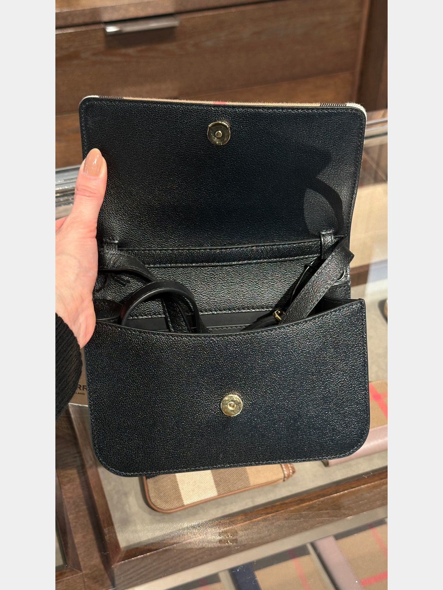 Burberry Checkered Clutch blackBurberry