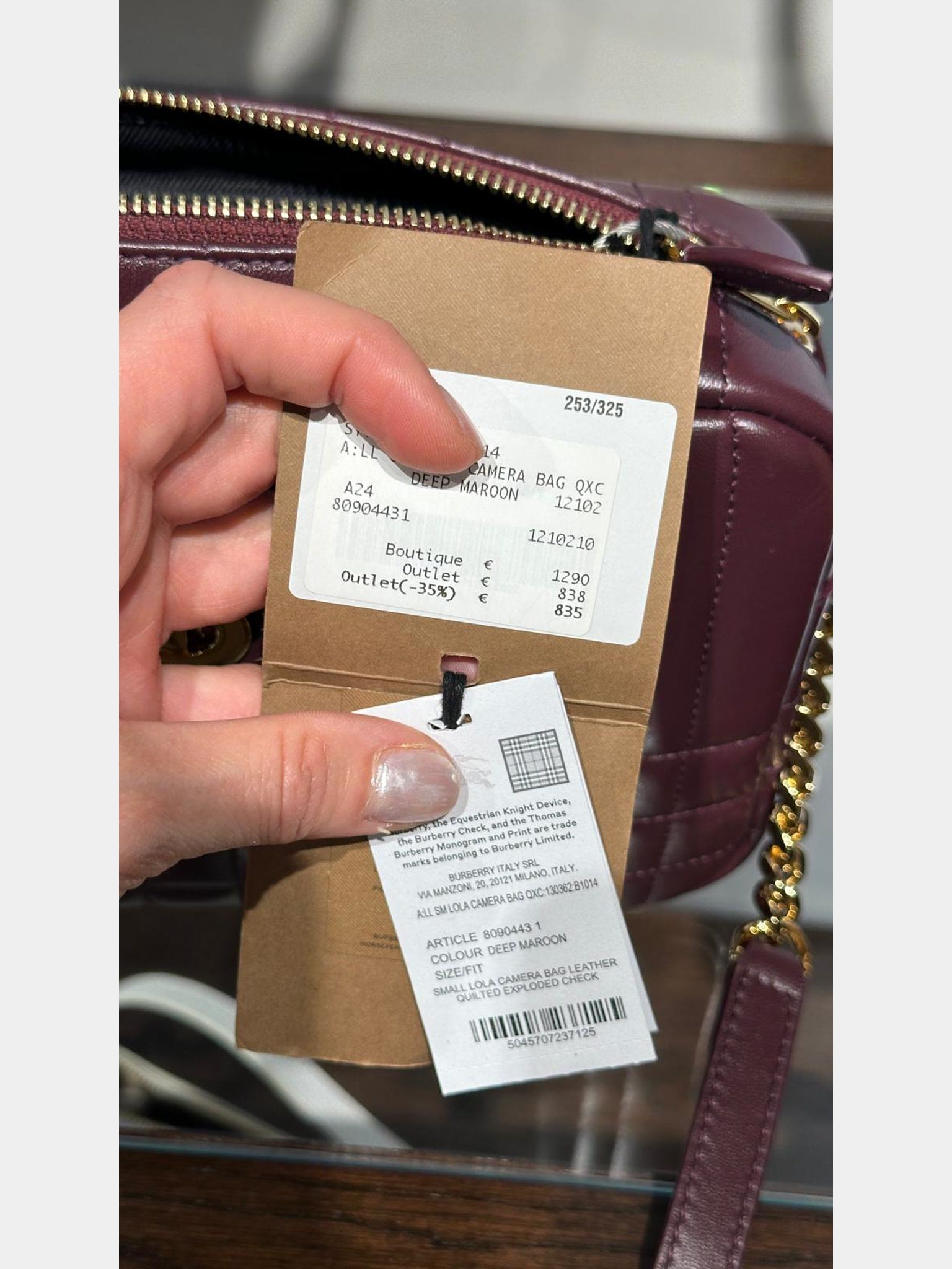 Burberry Crossbody bag MaroonBurberry