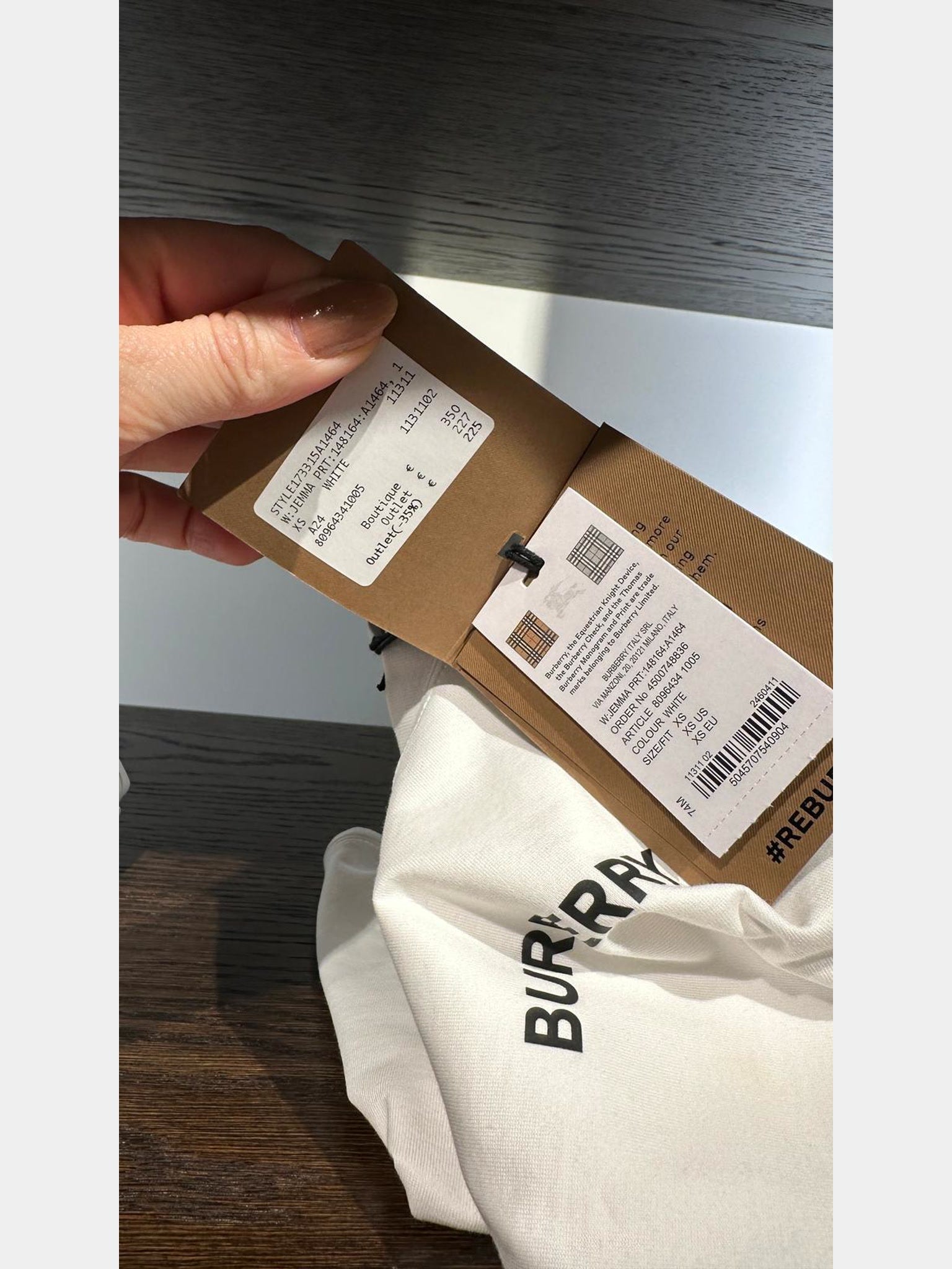 Burberry Jemma White T-ShirtBurberry
