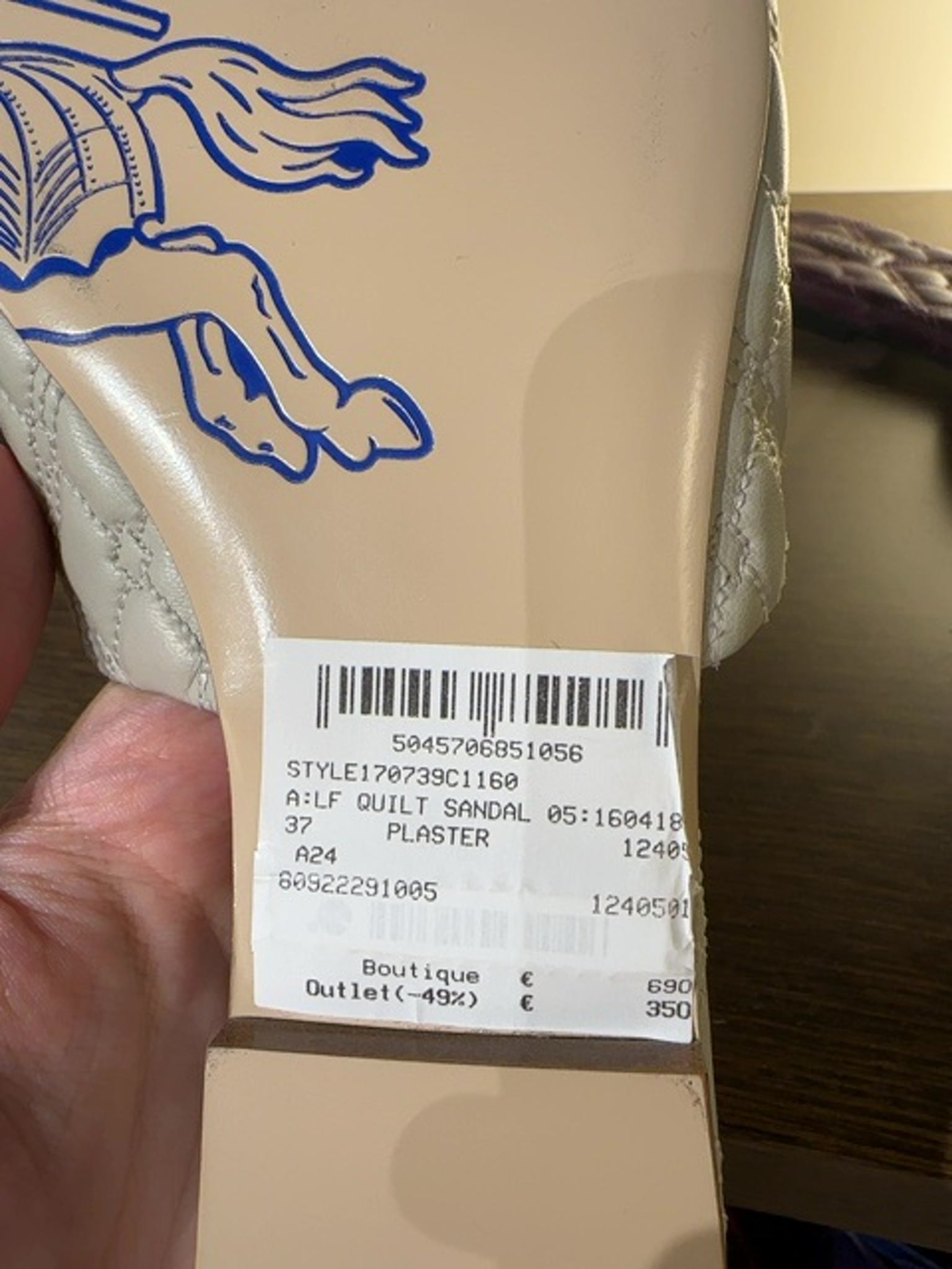 Burberry LF Quilt SandalBurberry