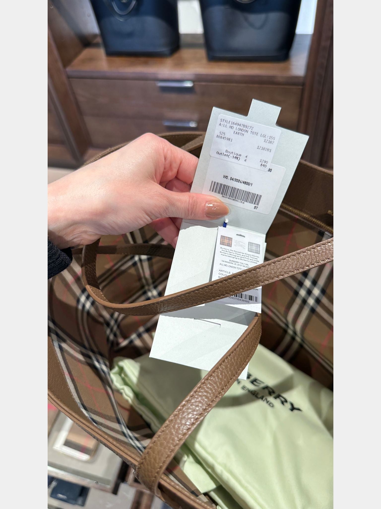 Burberry London Tote brownBurberry