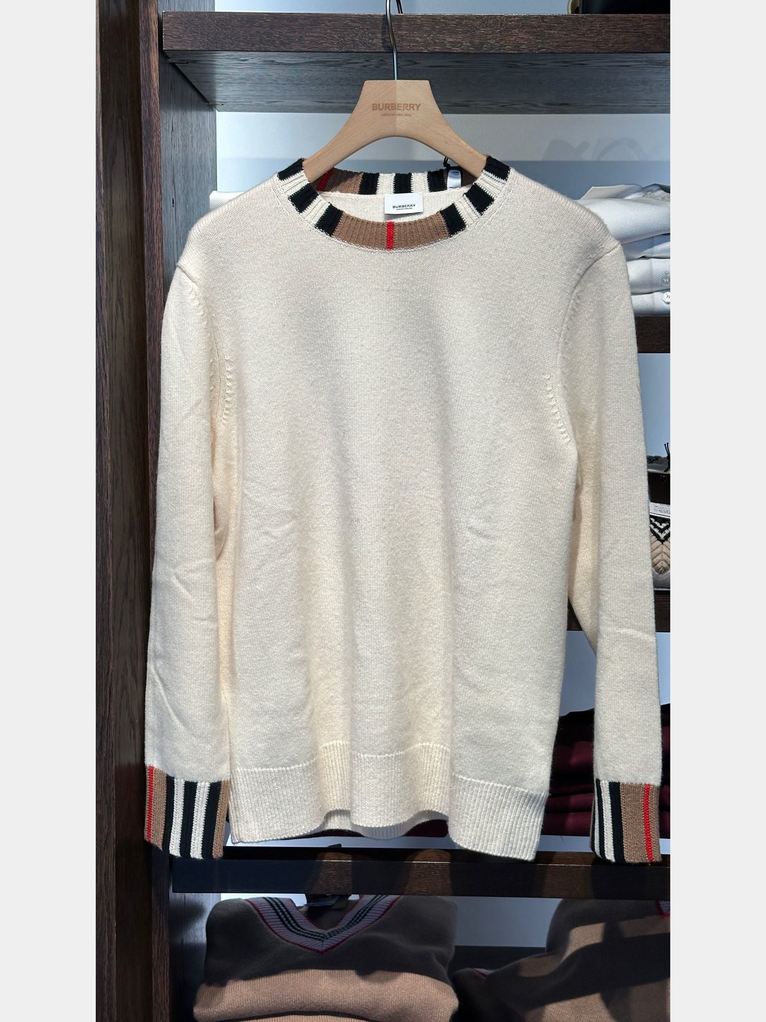 Burberry Natural White SweaterBurberry