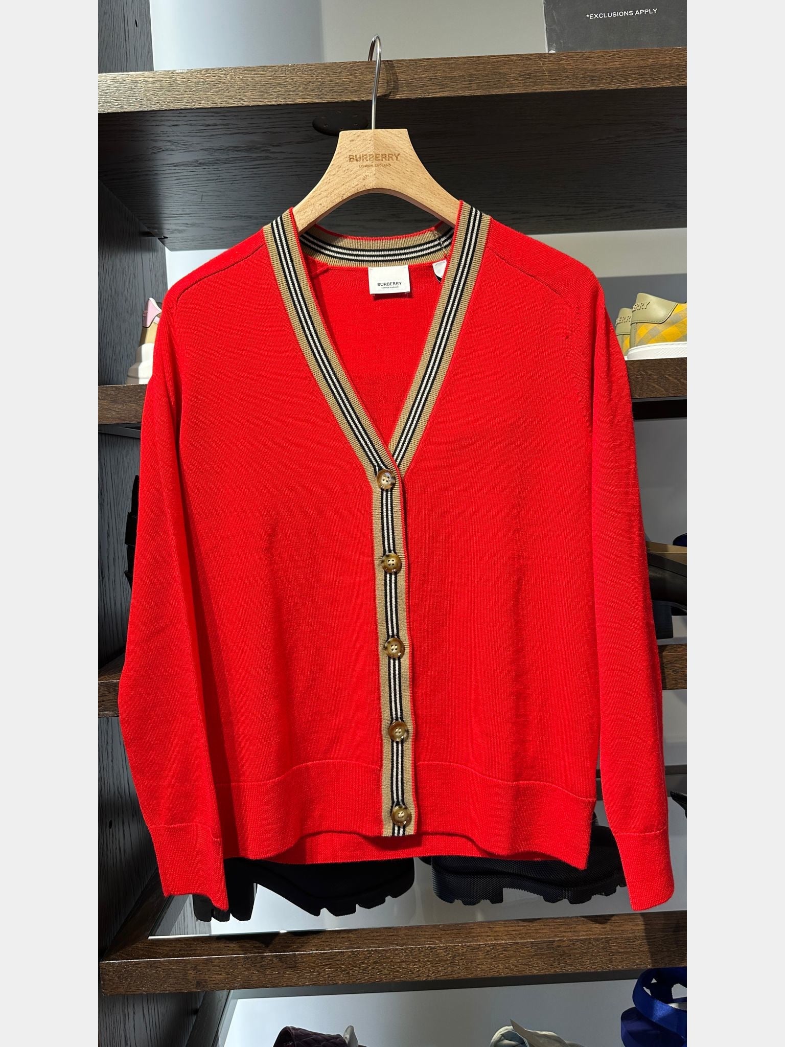 Burberry Pillar Cardigan redBurberry