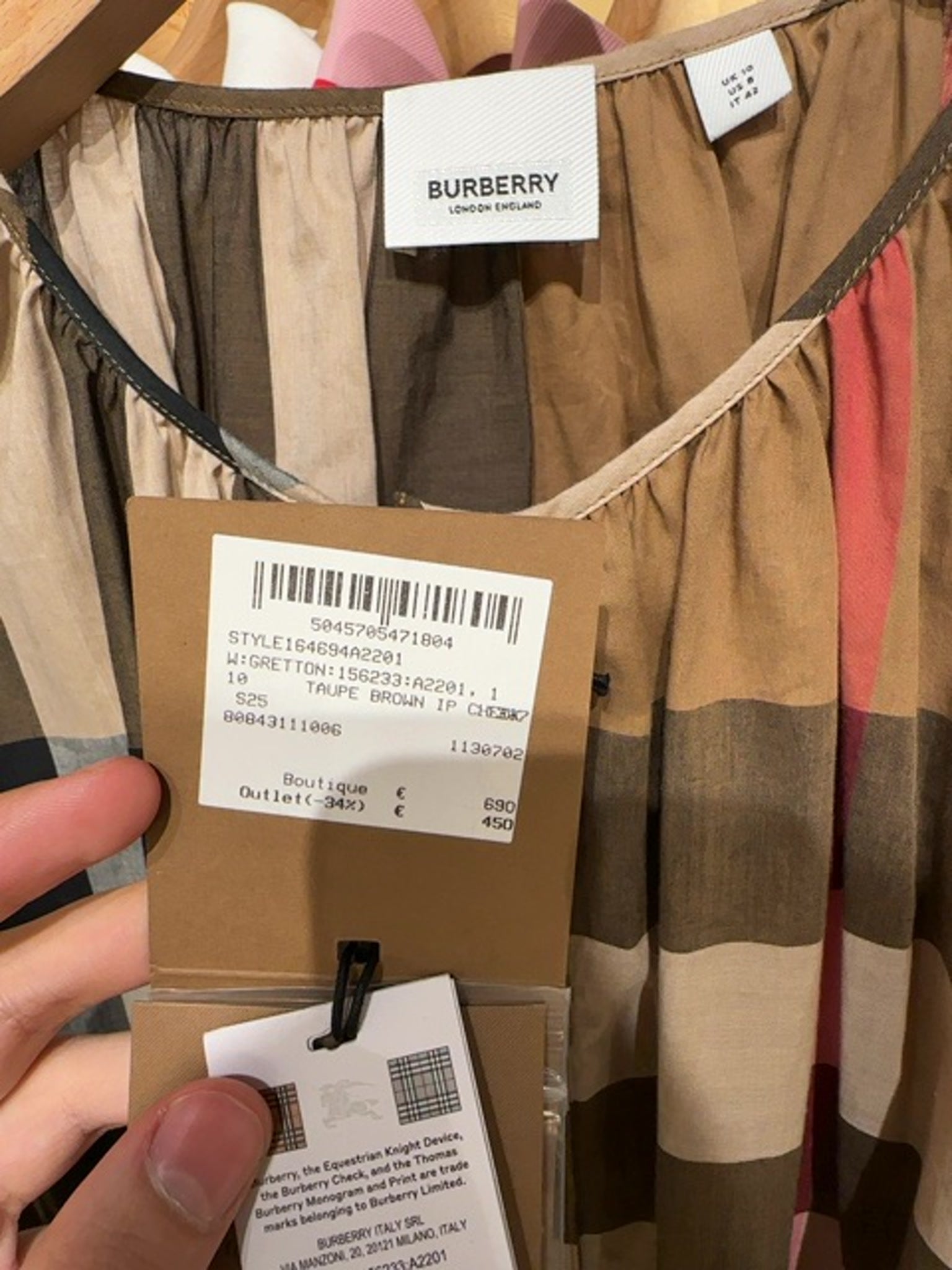 Burberry Taupe Brown IP CheckBurberry