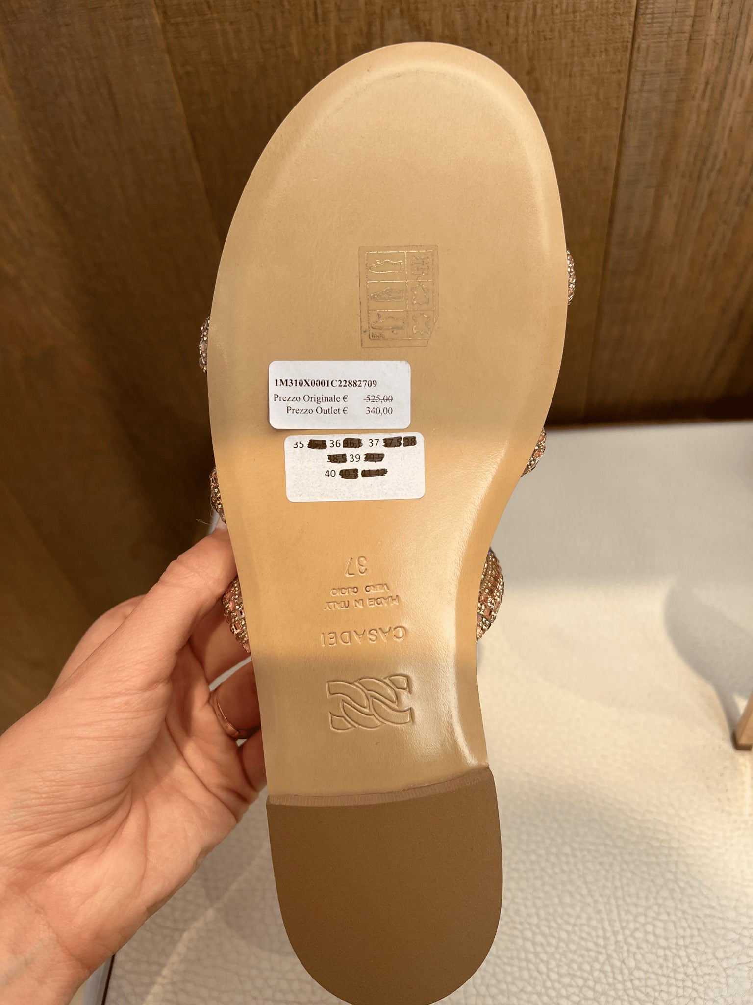 Casadei Cream FlatsCasadei