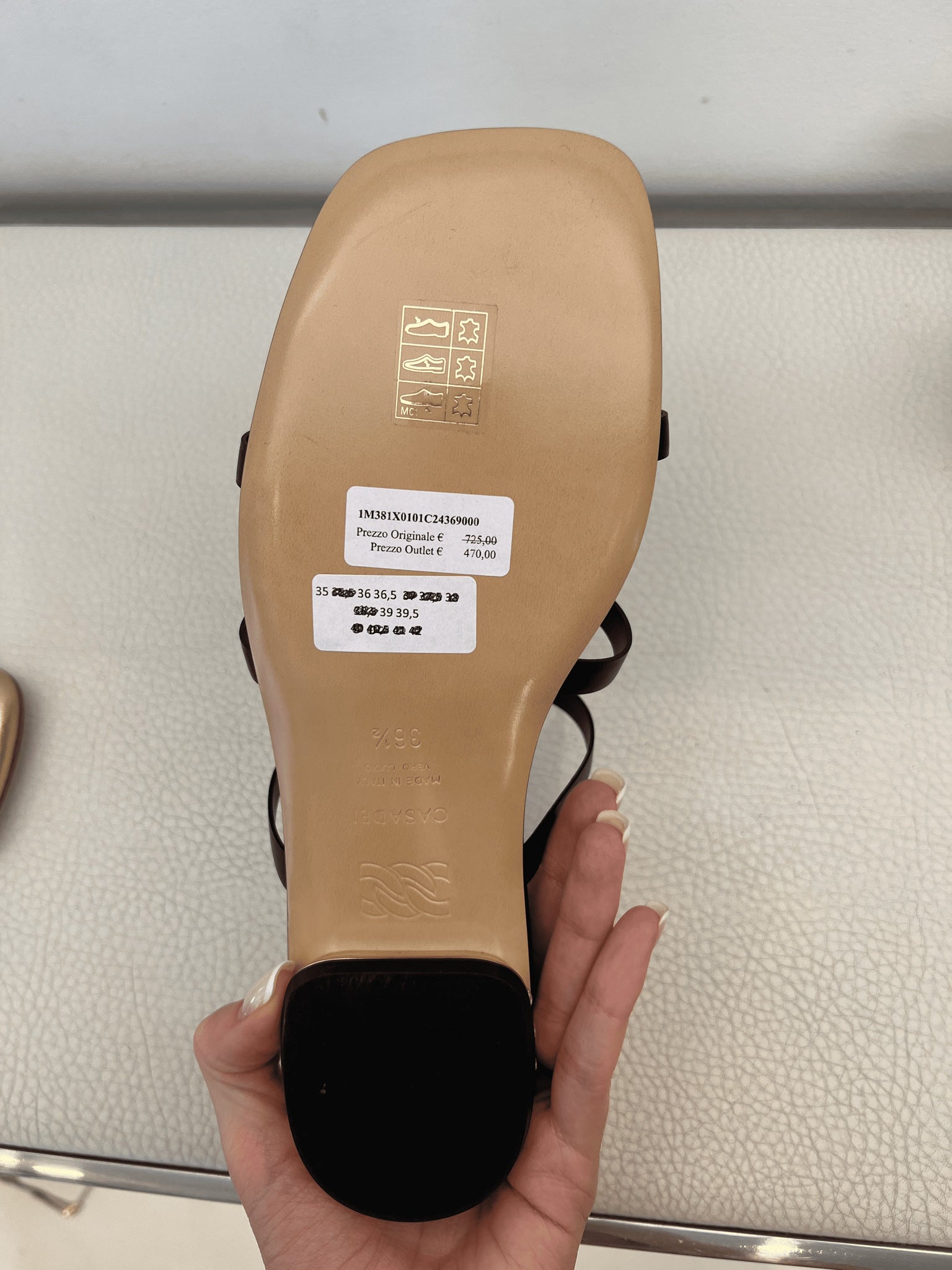 Casadei Czarne Damskie SandałyCasadei
